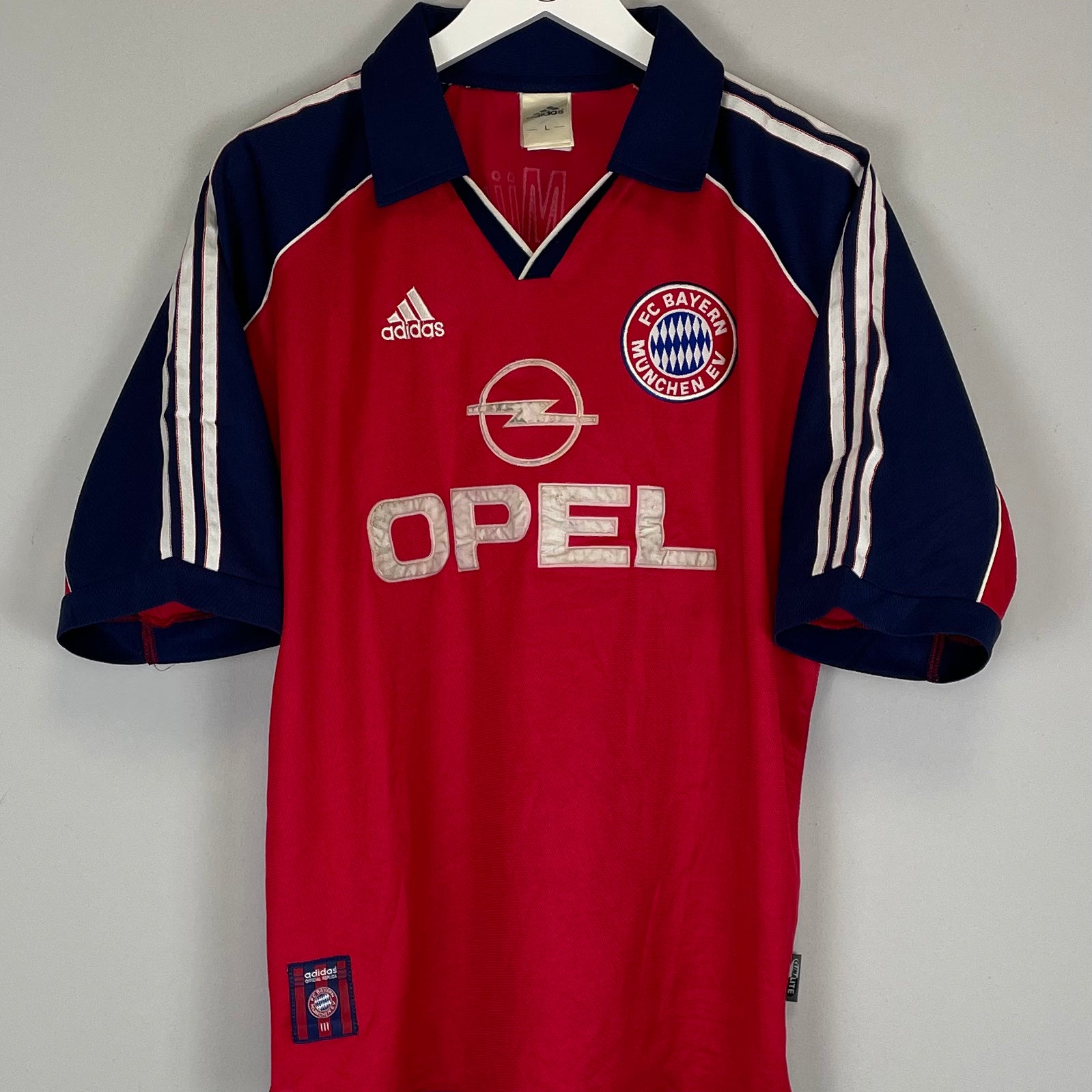 Shop 1999/01 BAYERN MUNICH HOME SHIRT (L) ADIDAS, classic football shirts, vintage football shirts & retro soccer jerseys at Cult Kits