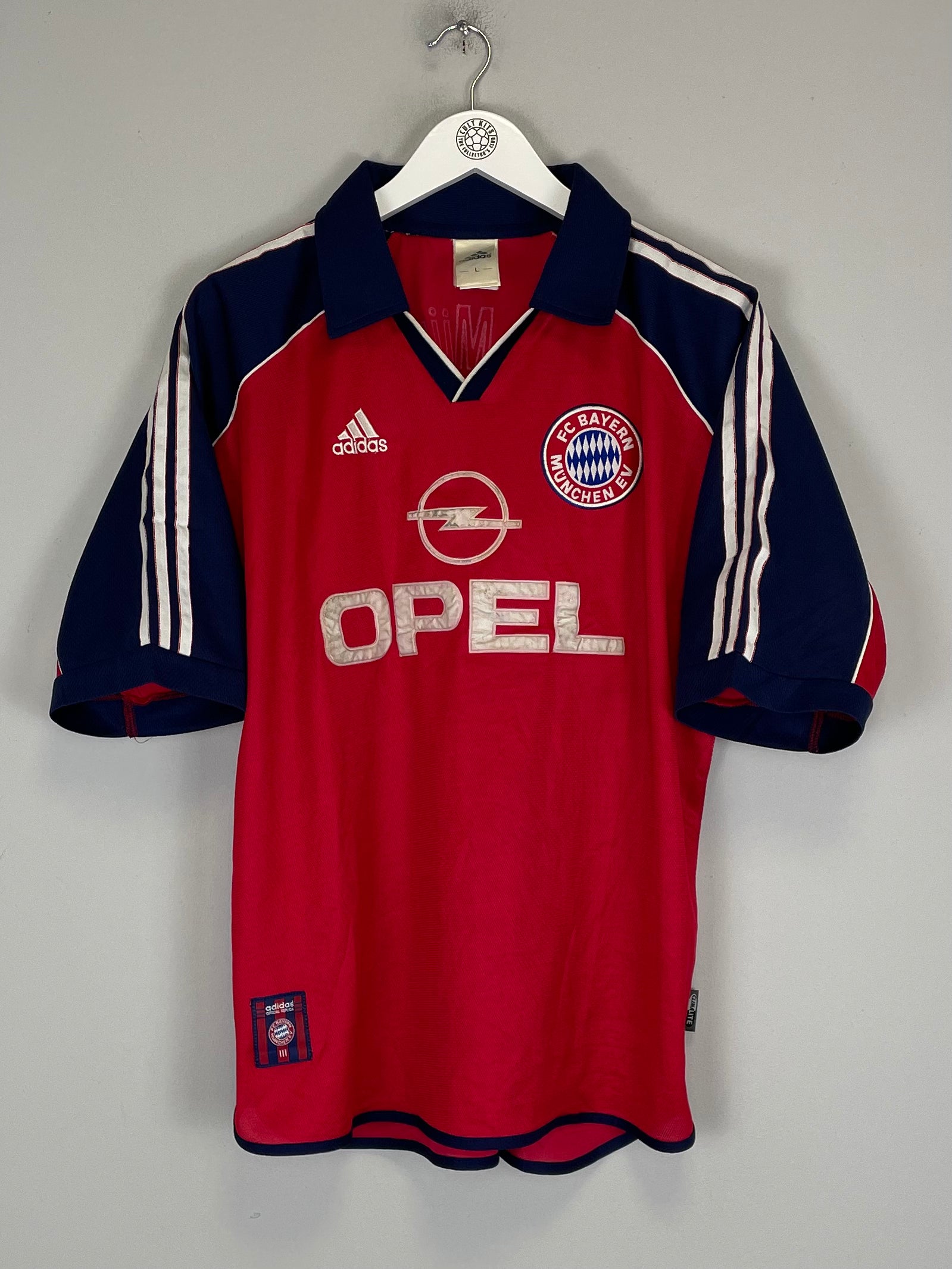 Shop 1999/01 BAYERN MUNICH HOME SHIRT (L) ADIDAS, classic football shirts, vintage football shirts & retro soccer jerseys at Cult Kits