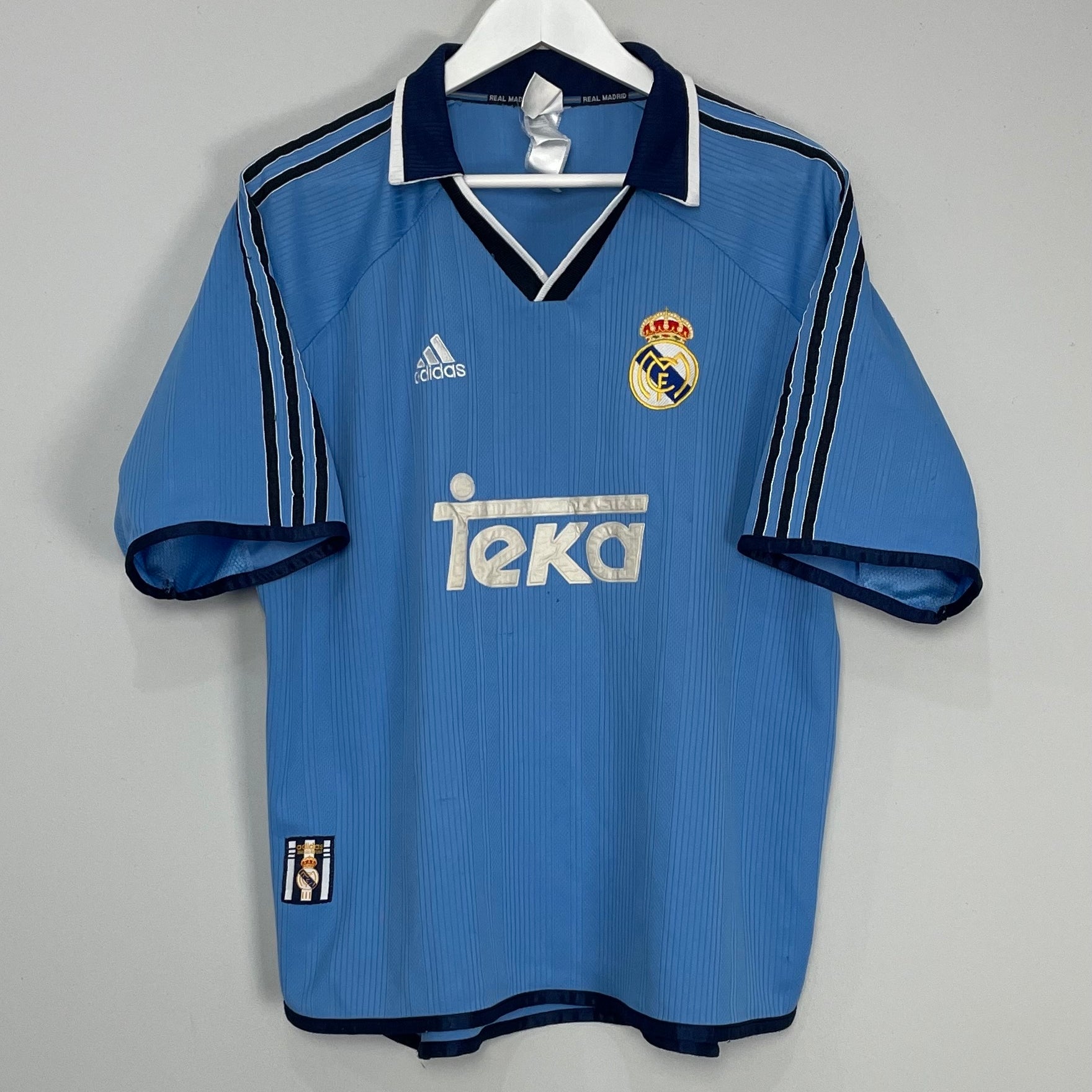 Shop 1999/00 REAL MADRID THIRD SHIRT (L) ADIDAS, classic football shirts, vintage football shirts & retro soccer jerseys at Cult Kits
