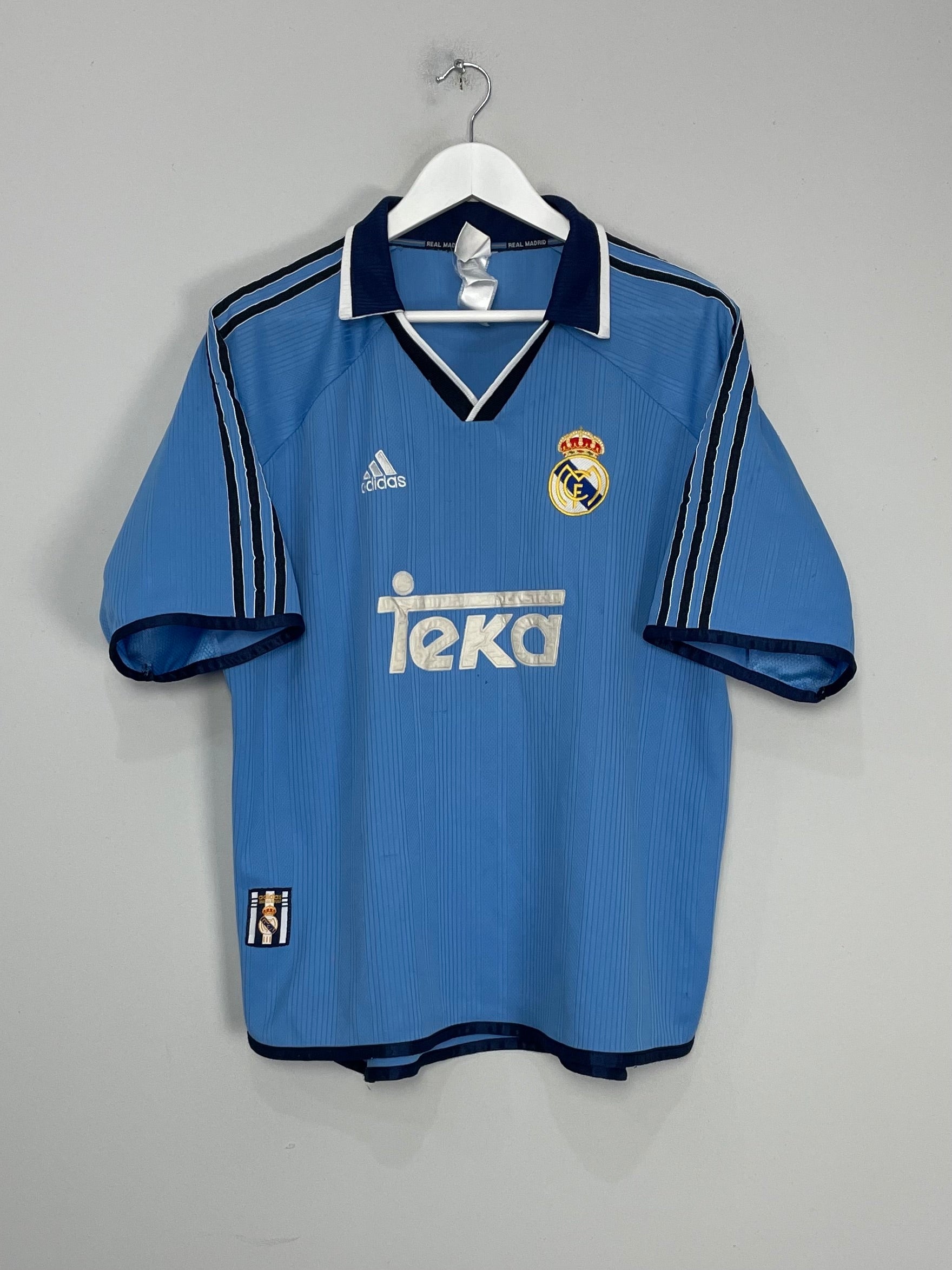 Shop 1999/00 REAL MADRID THIRD SHIRT (L) ADIDAS, classic football shirts, vintage football shirts & retro soccer jerseys at Cult Kits
