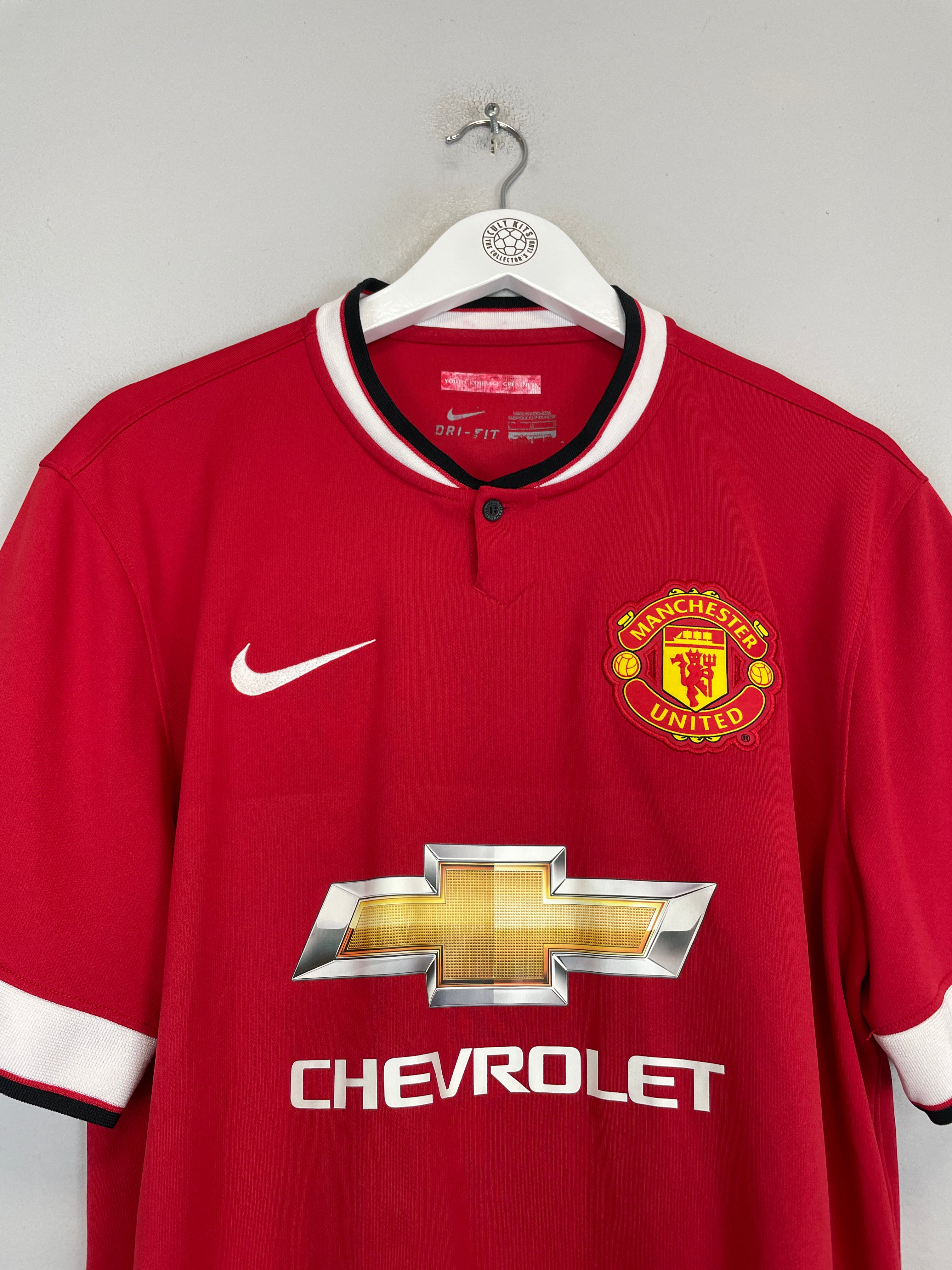 Shop 2014/15 MANCHESTER UNITED ROONEY #10 HOME SHIRT (L) ADIDAS, classic football shirts, vintage football shirts & retro soccer jerseys at Cult Kits