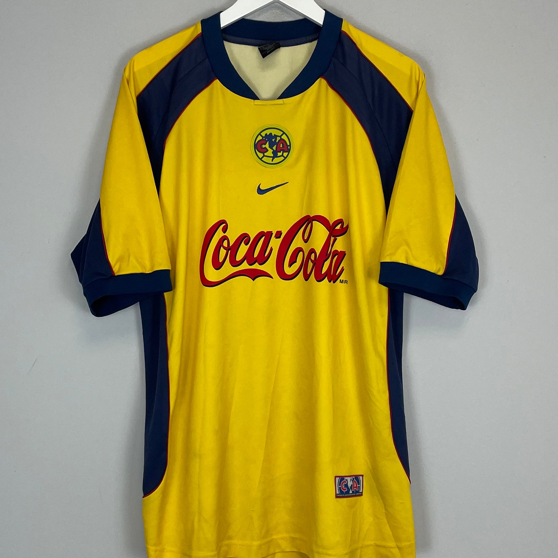 Shop 2001/02 CLUB AMERICA HOME SHIRT (XL) NIKE, classic football shirts, vintage football shirts & retro soccer jerseys at Cult Kits
