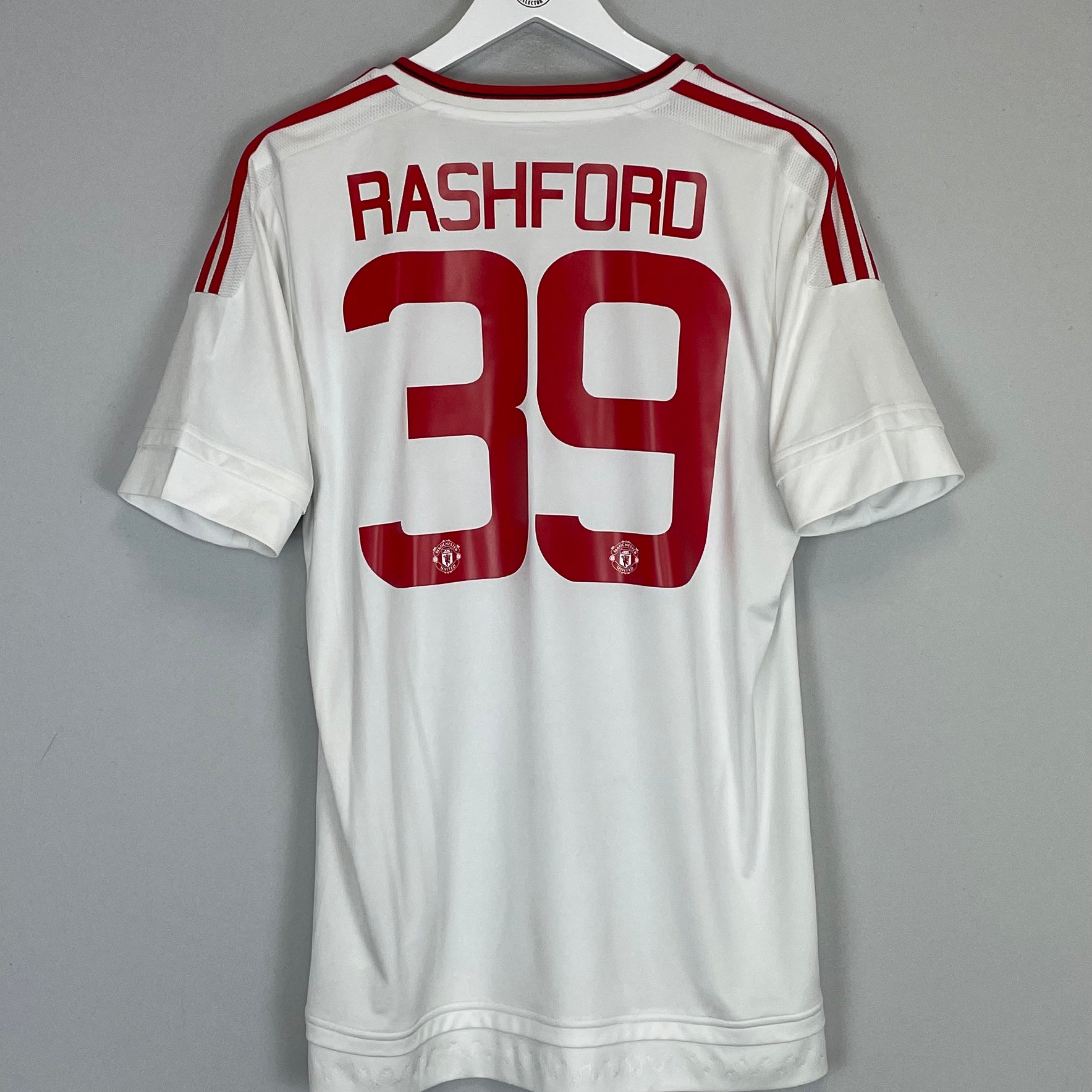 Shop 2015/16 MANCHESTER UNITED RASHFORD #39 AWAY SHIRT (M) ADIDAS, classic football shirts, vintage football shirts & retro soccer jerseys at Cult Kits