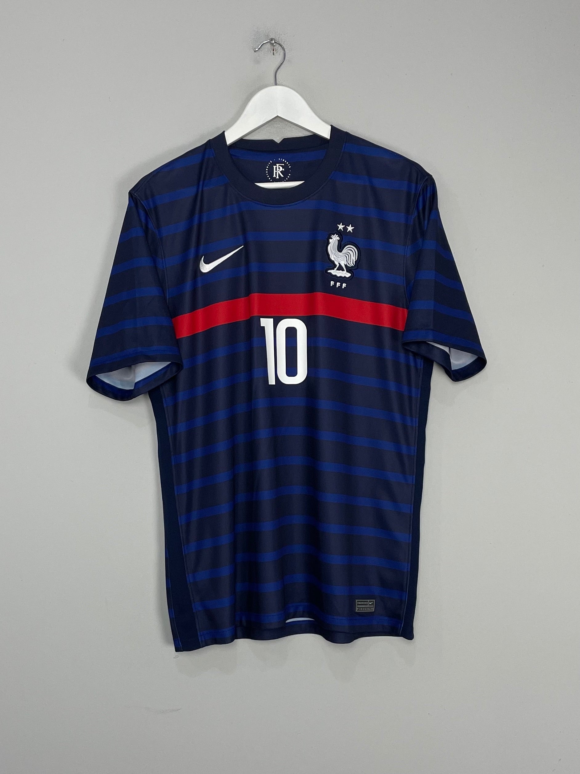 Shop 2020/21 FRANCE MBAPPE #10 HOME SHIRT (L) NIKE, classic football shirts, vintage football shirts & retro soccer jerseys at Cult Kits