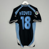 Shop 2000/01 LAZIO NEDVED #18 AWAY SHIRT (M) PUMA, classic football shirts, vintage football shirts & retro soccer jerseys at Cult Kits