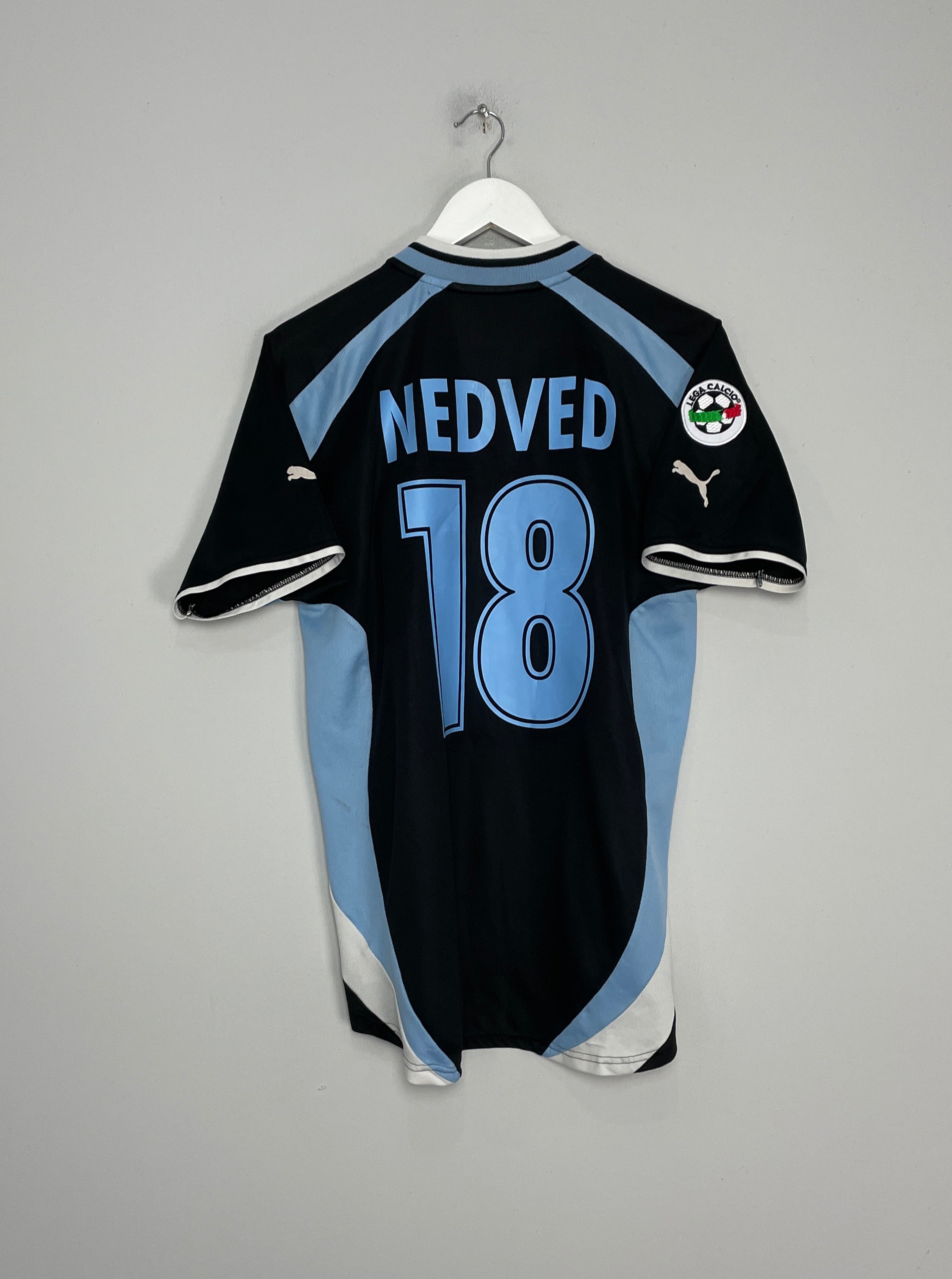 Shop 2000/01 LAZIO NEDVED #18 AWAY SHIRT (M) PUMA, classic football shirts, vintage football shirts & retro soccer jerseys at Cult Kits