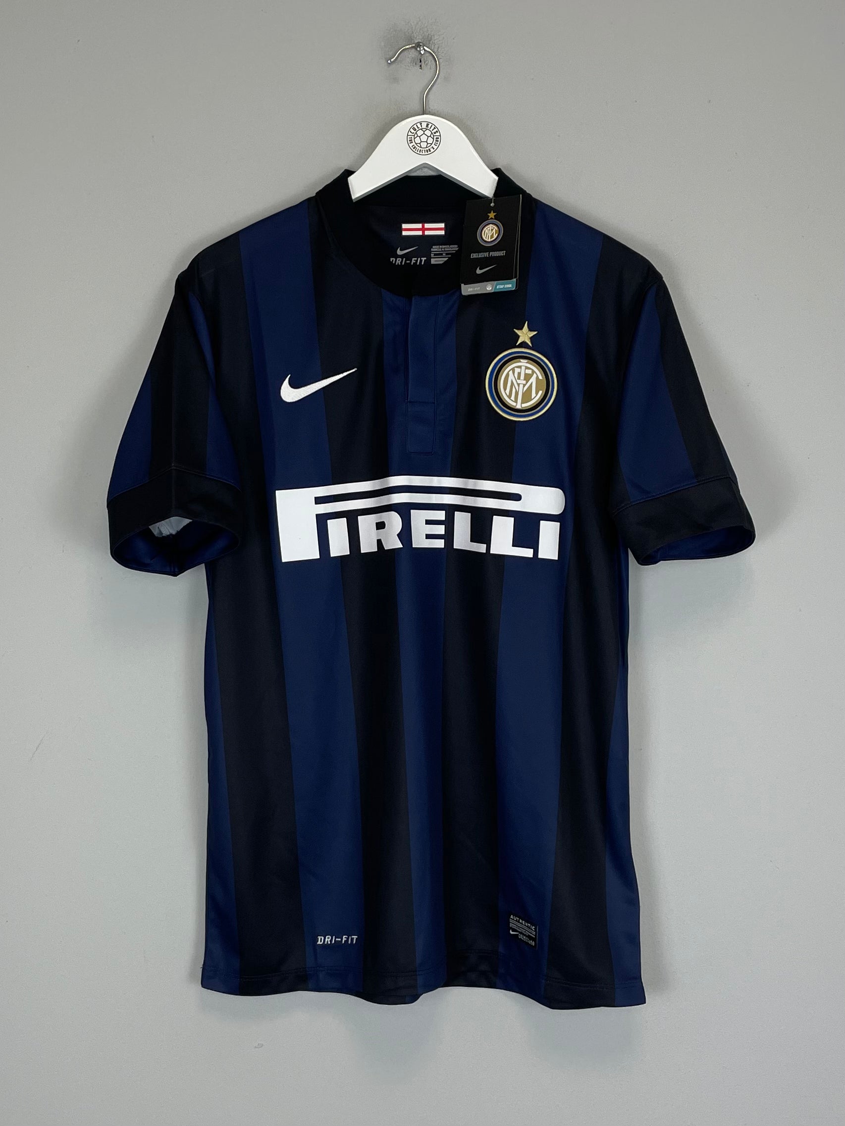 Shop 2013/14 INTER MILAN *BNWT* HOME SHIRT (M) NIKE, classic football shirts, vintage football shirts & retro soccer jerseys at Cult Kits