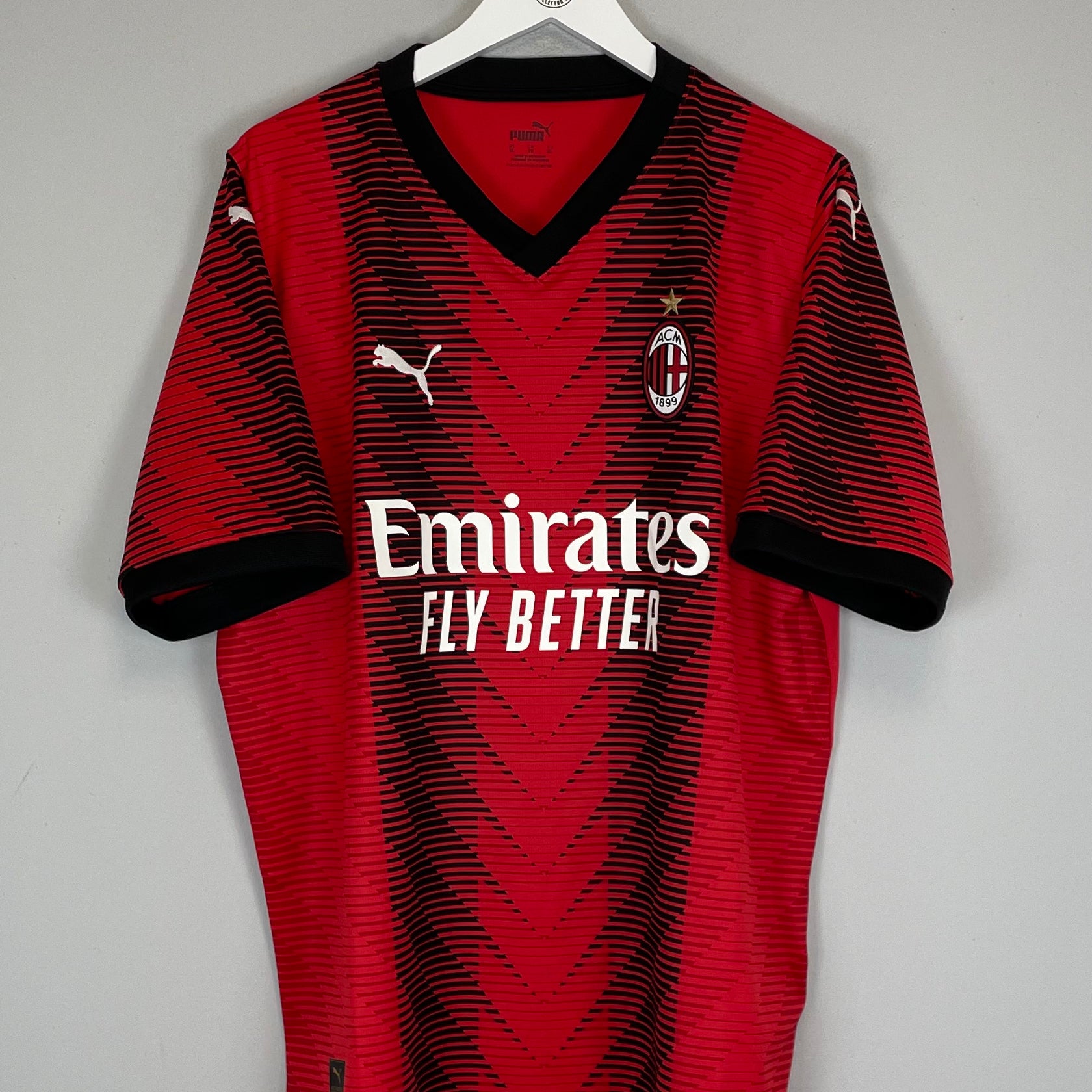 Shop 2023/24 AC MILAN HOME SHIRT (XL) PUMA, classic football shirts, vintage football shirts & retro soccer jerseys at Cult Kits