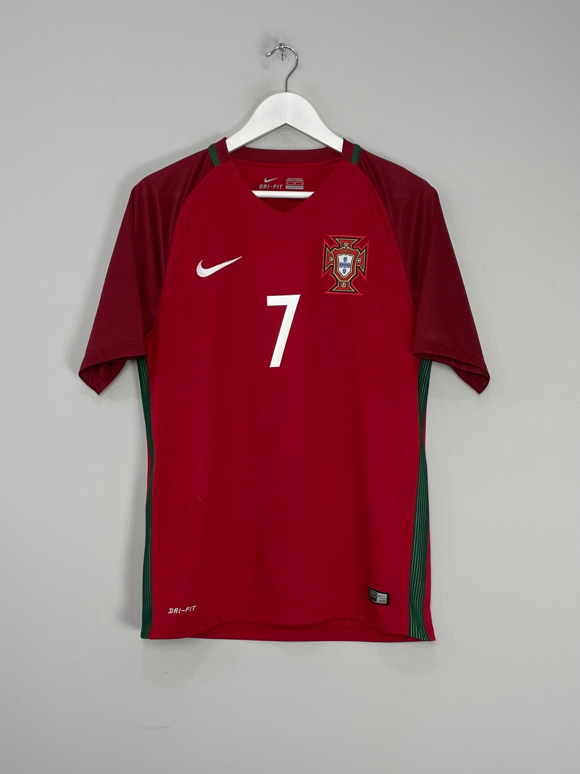 Shop 2016/17 PORTUGAL RONALDO #7 HOME SHIRT (M) NIKE, classic football shirts, vintage football shirts & retro soccer jerseys at Cult Kits