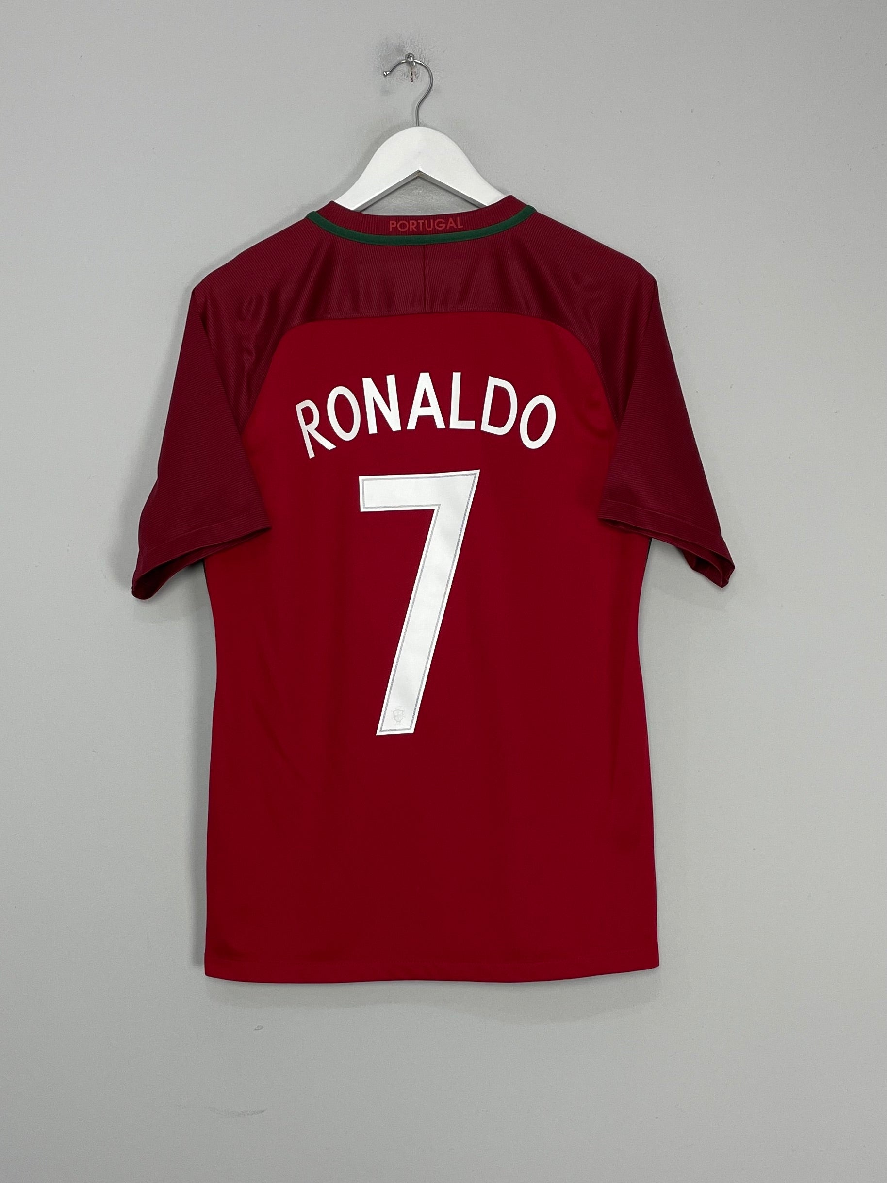 Shop 2016/17 PORTUGAL RONALDO #7 HOME SHIRT (M) NIKE, classic football shirts, vintage football shirts & retro soccer jerseys at Cult Kits