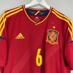 Shop 2012/13 SPAIN A.INIESTA #6 HOME SHIRT (L) ADIDAS, classic football shirts, vintage football shirts & retro soccer jerseys at Cult Kits