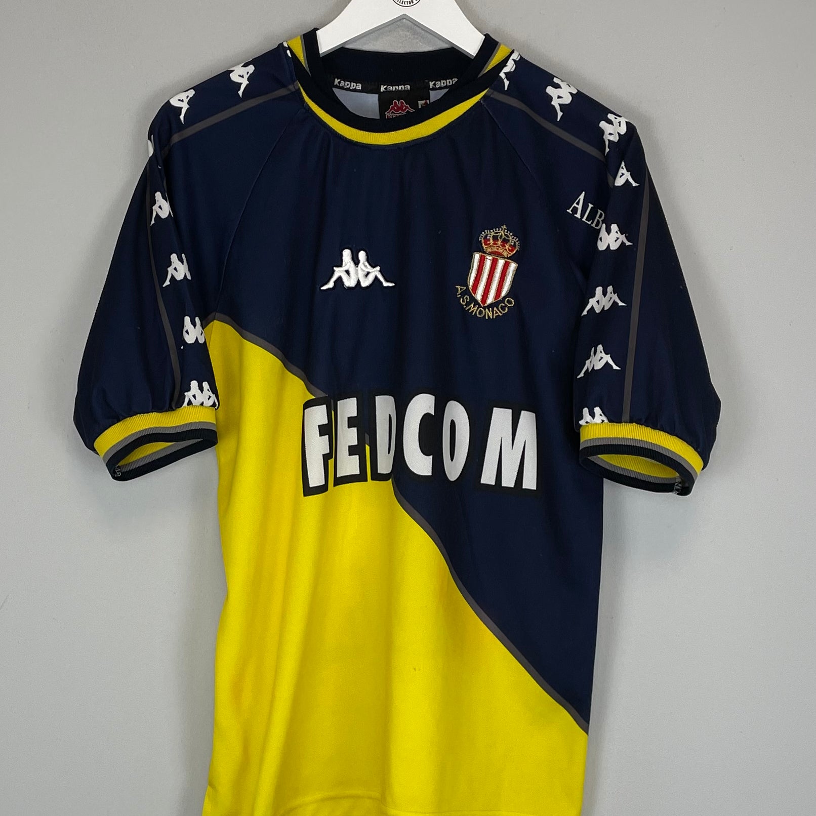 Shop 1999/00 MONACO AWAY SHIRT (M) KAPPA, classic football shirts, vintage football shirts & retro soccer jerseys at Cult Kits