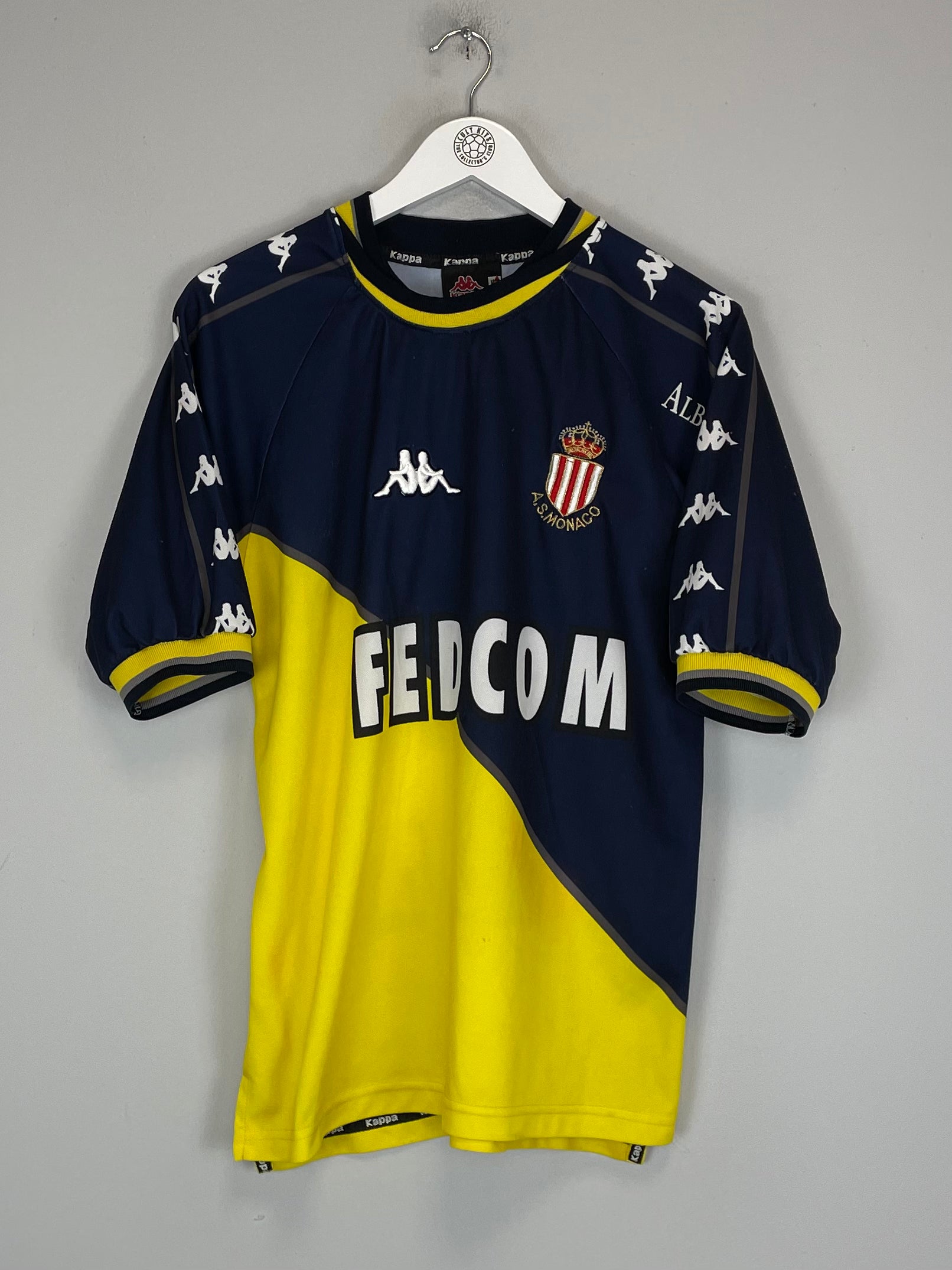 Shop 1999/00 MONACO AWAY SHIRT (M) KAPPA, classic football shirts, vintage football shirts & retro soccer jerseys at Cult Kits