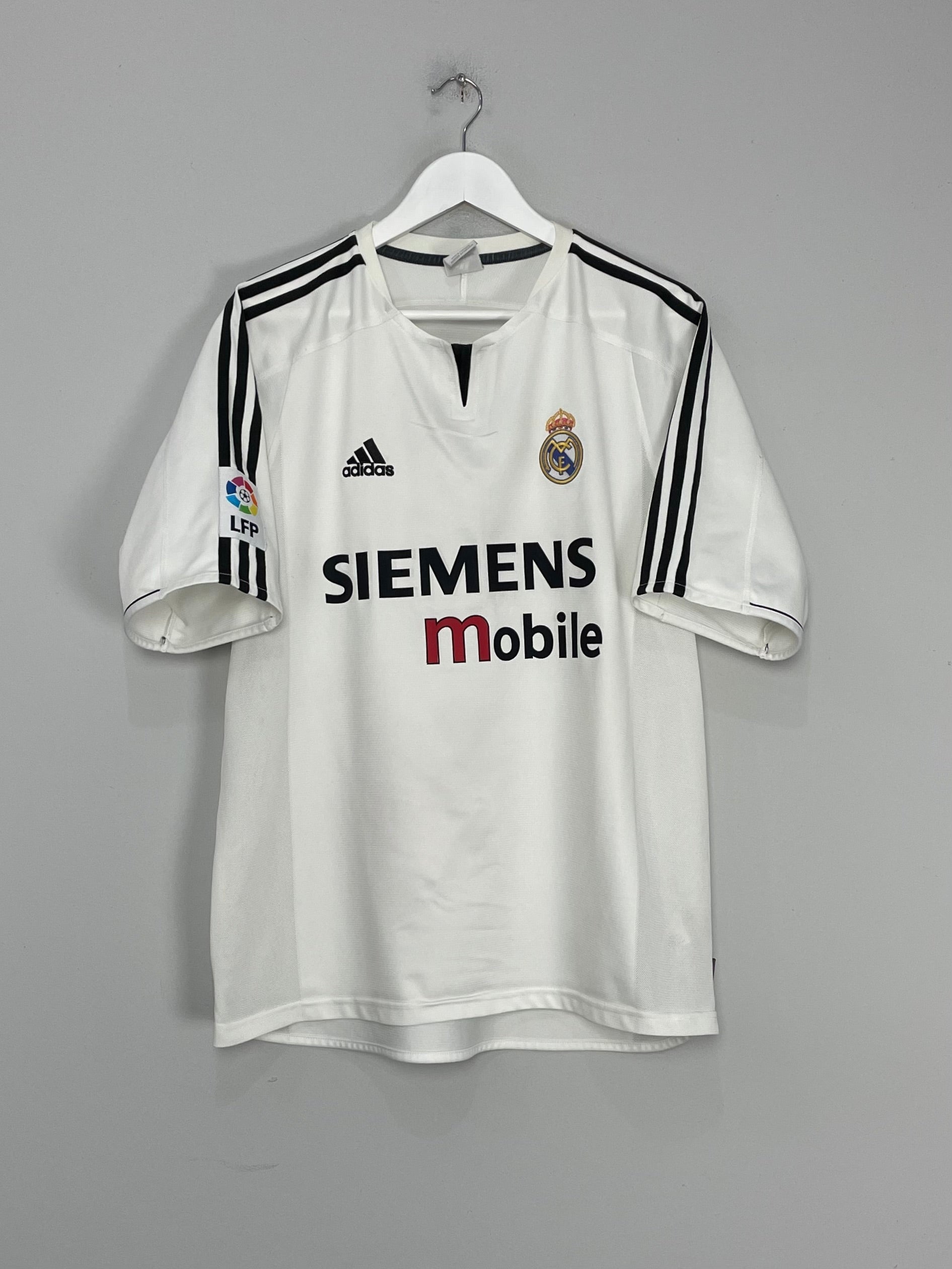 Shop 2003/04 REAL MADRID BECKHAM #23 HOME SHIRT (L) ADIDAS, classic football shirts, vintage football shirts & retro soccer jerseys at Cult Kits