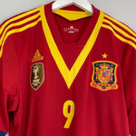 Shop 2013/14 SPAIN TORRES #9 HOME SHIRT (L) ADIDAS, classic football shirts, vintage football shirts & retro soccer jerseys at Cult Kits