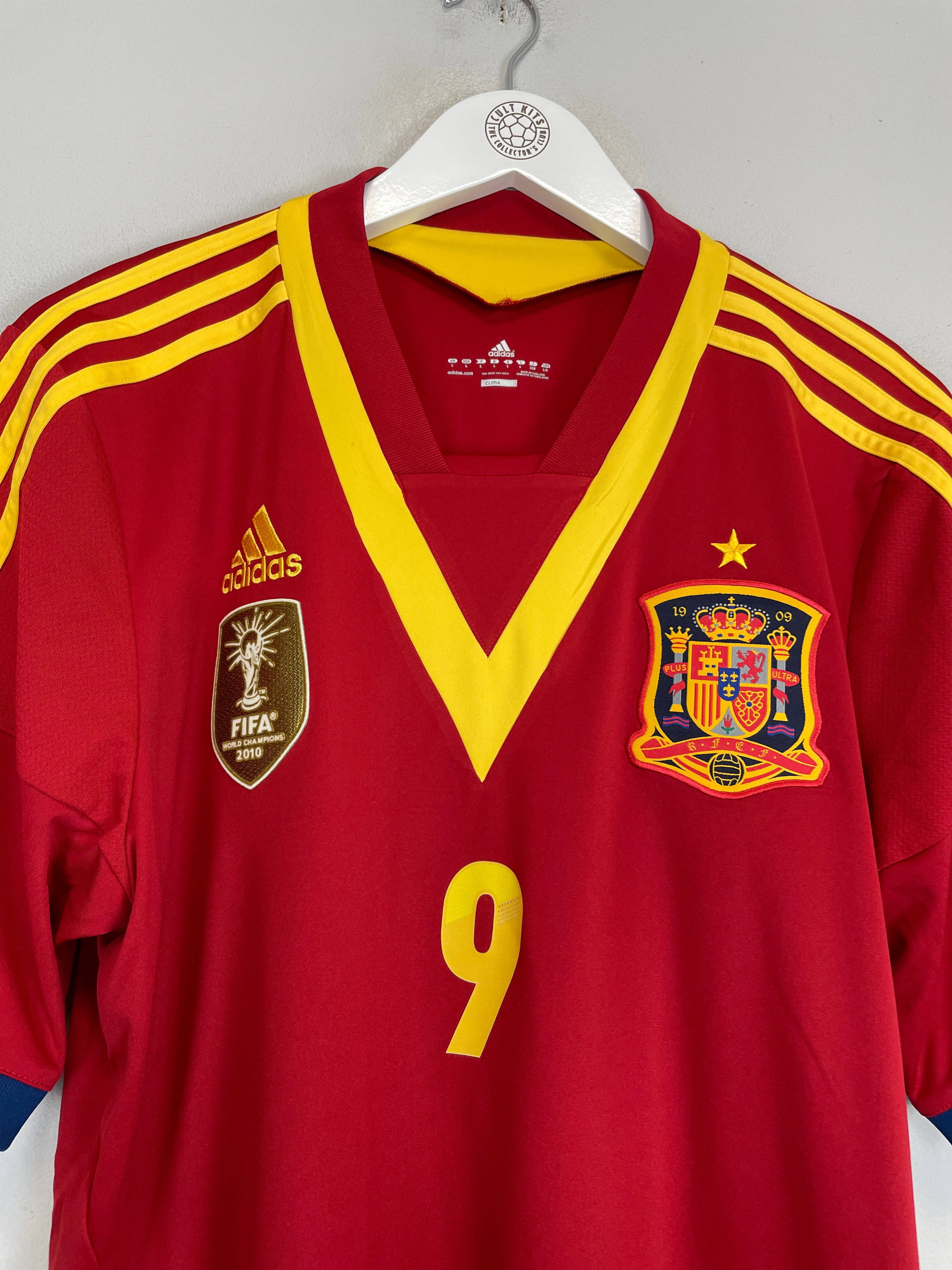 Shop 2013/14 SPAIN TORRES #9 HOME SHIRT (L) ADIDAS, classic football shirts, vintage football shirts & retro soccer jerseys at Cult Kits
