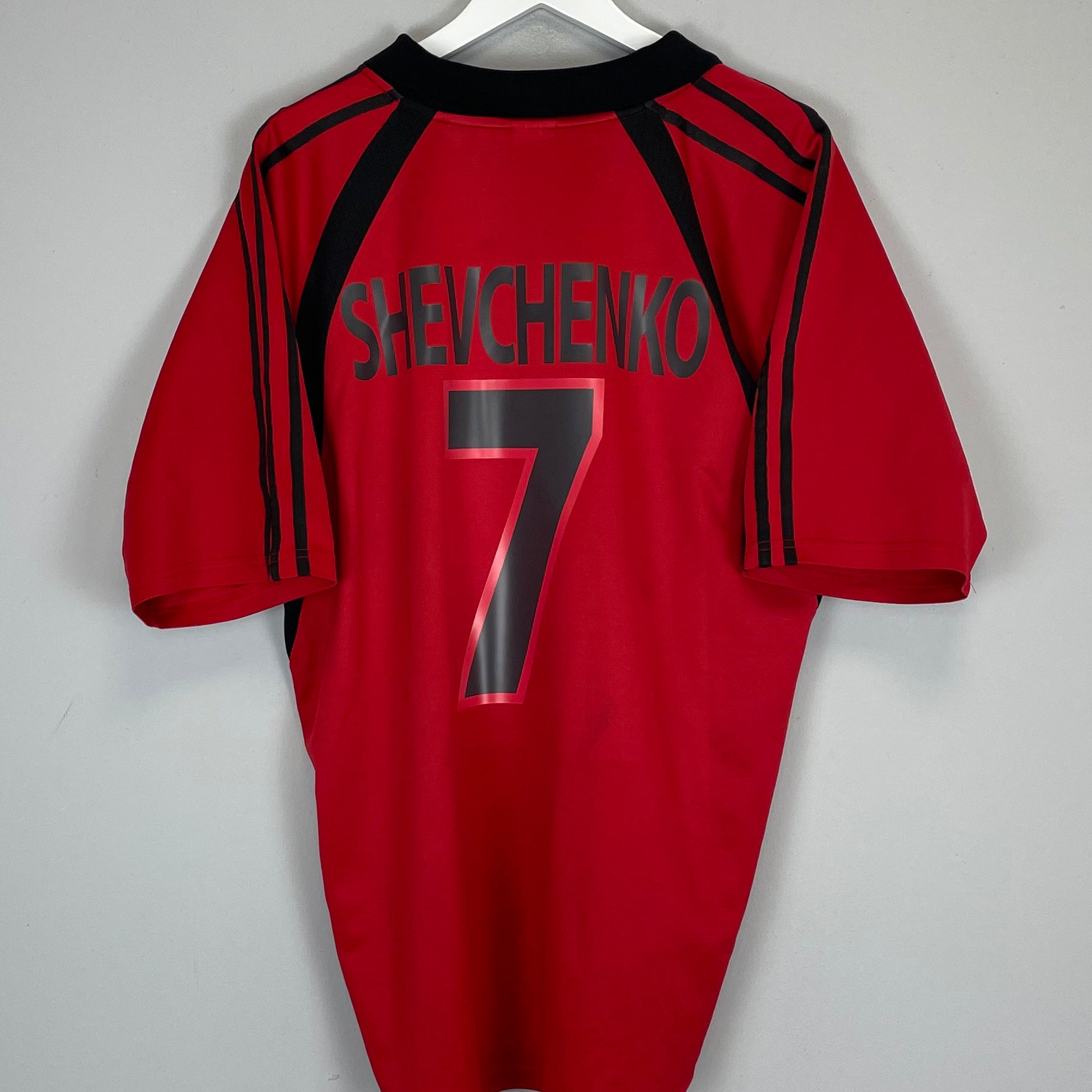 Shop 2001/02 AC MILAN SHEVCHENKO #7 THIRD SHIRT (XL) ADIDAS, classic football shirts, vintage football shirts & retro soccer jerseys at Cult Kits