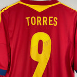 Shop 2013/14 SPAIN TORRES #9 HOME SHIRT (L) ADIDAS, classic football shirts, vintage football shirts & retro soccer jerseys at Cult Kits