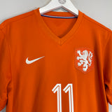 2014/15 NETHERLANDS ROBBEN #11 HOME SHIRT (M) NIKE