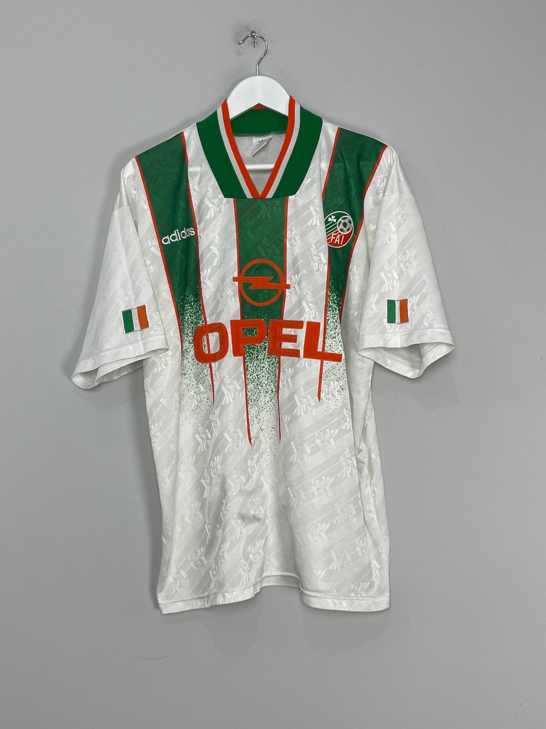 Shop 1994 IRELAND AWAY SHIRT (L) ADIDAS, classic football shirts, vintage football shirts & retro soccer jerseys at Cult Kits