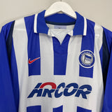 Shop 2002/04 HERTHA BERLIN HOME SHIRT (XXL) NIKE, classic football shirts, vintage football shirts & retro soccer jerseys at Cult Kits