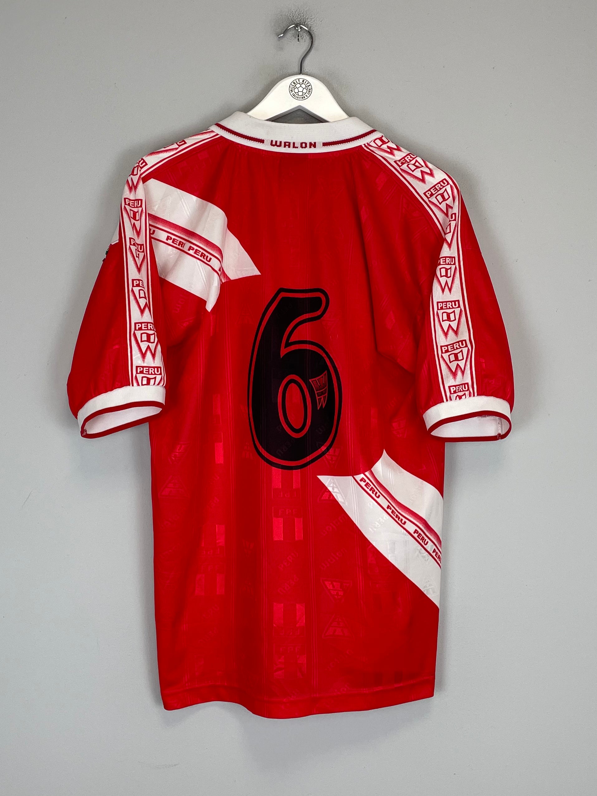 Shop 2000/02 PERU #6 AWAY SHIRT (L) WALON, classic football shirts, vintage football shirts & retro soccer jerseys at Cult Kits