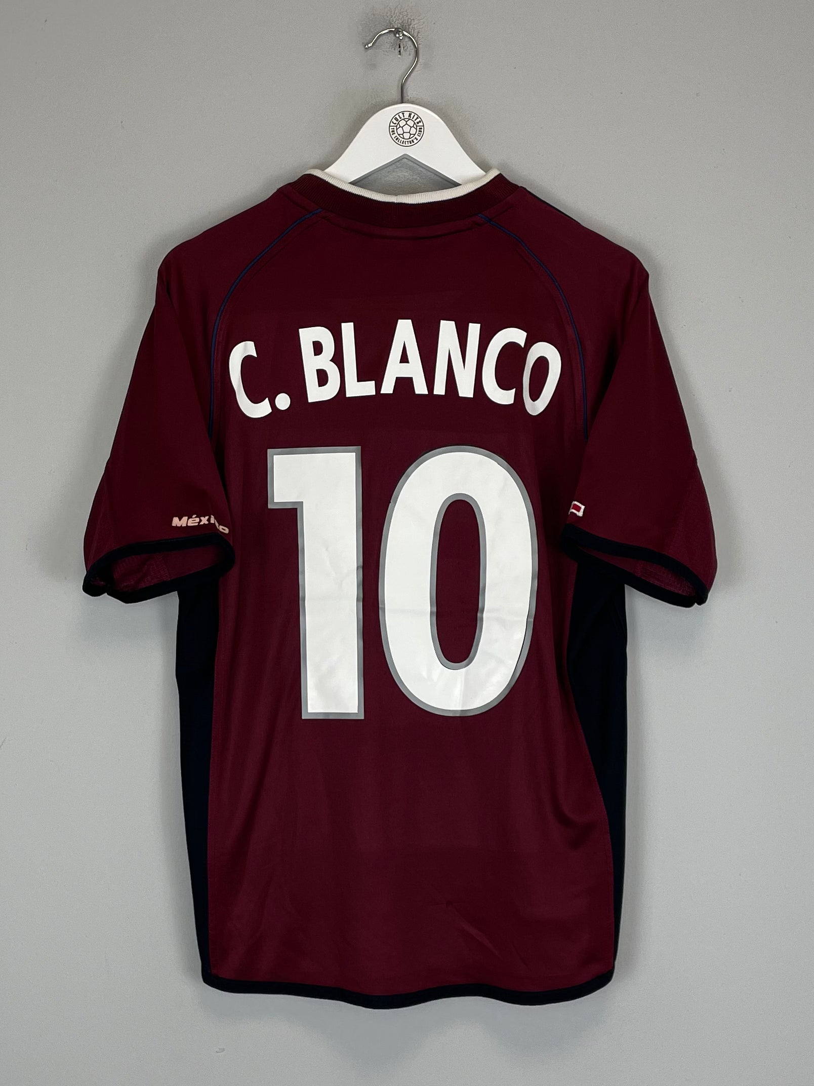 Shop 2001/02 MEXICO C.BLANCO #10 THIRD SHIRT (L) ATLETICA, classic football shirts, vintage football shirts & retro soccer jerseys at Cult Kits