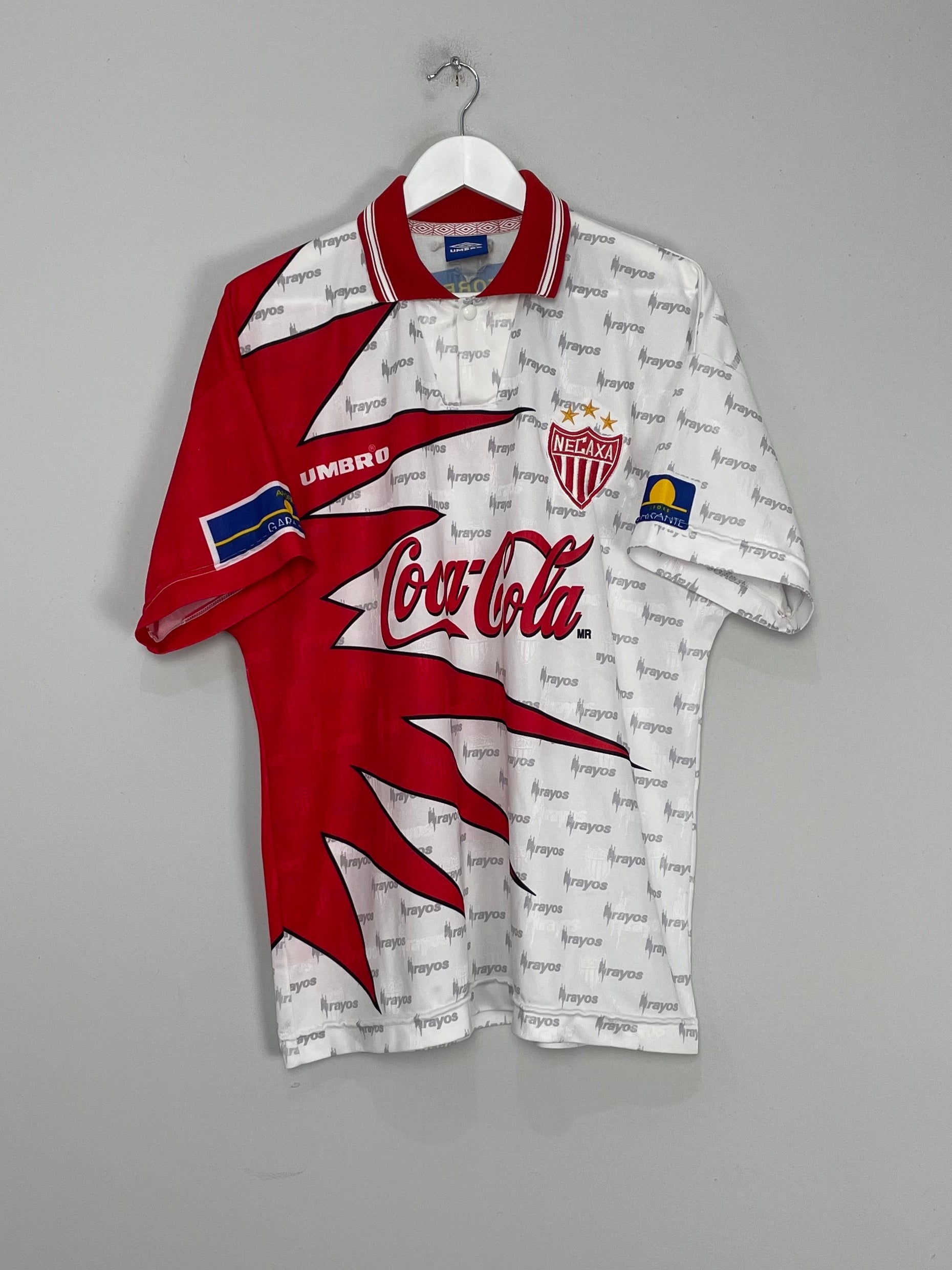 Shop 1999 NECAXA HOME SHIRT (L) UMBRO, classic football shirts, vintage football shirts & retro soccer jerseys at Cult Kits