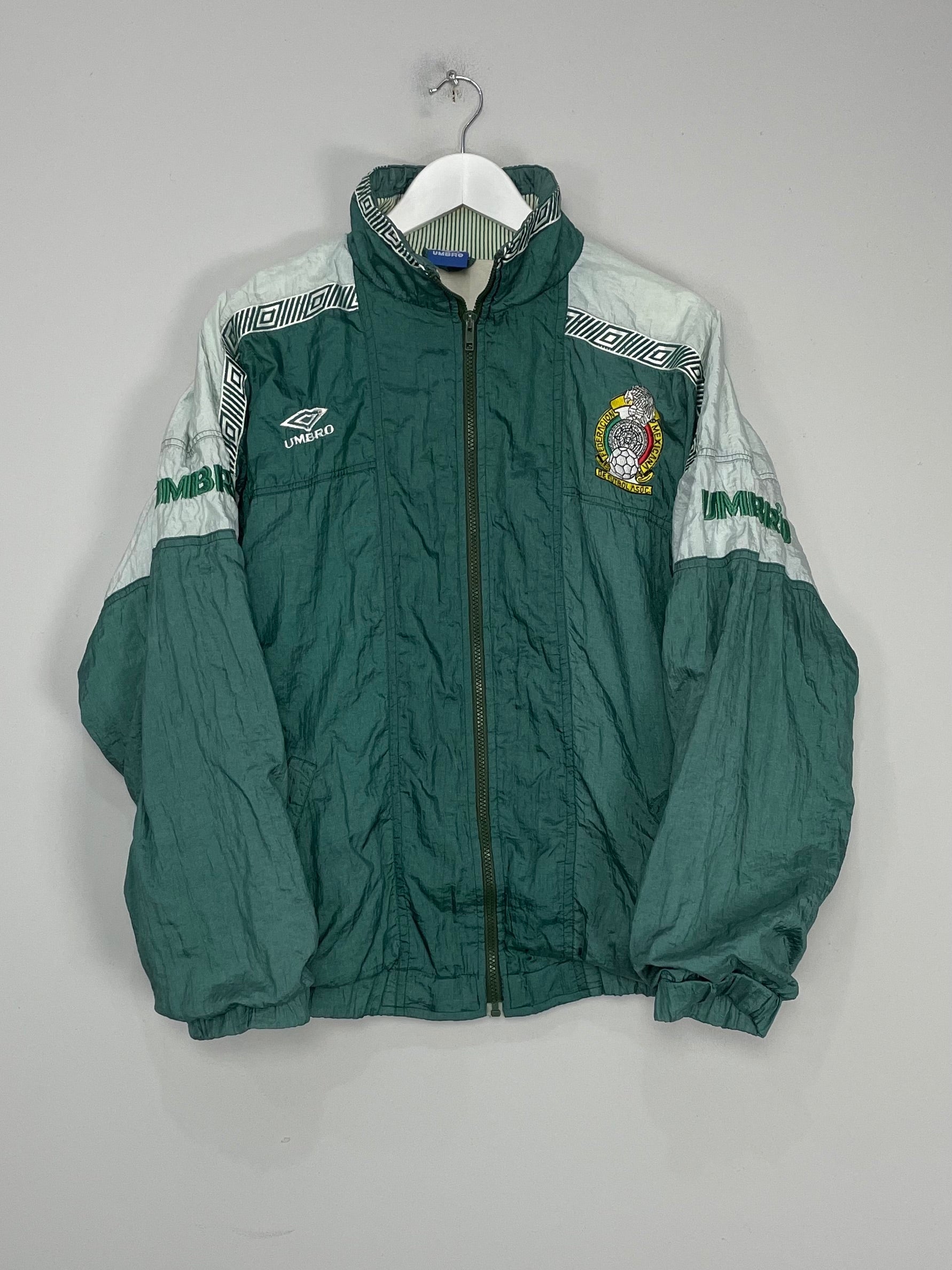 Shop 1993/94 MEXICO TRACK JACKET (M) UMBRO, classic football shirts, vintage football shirts & retro soccer jerseys at Cult Kits