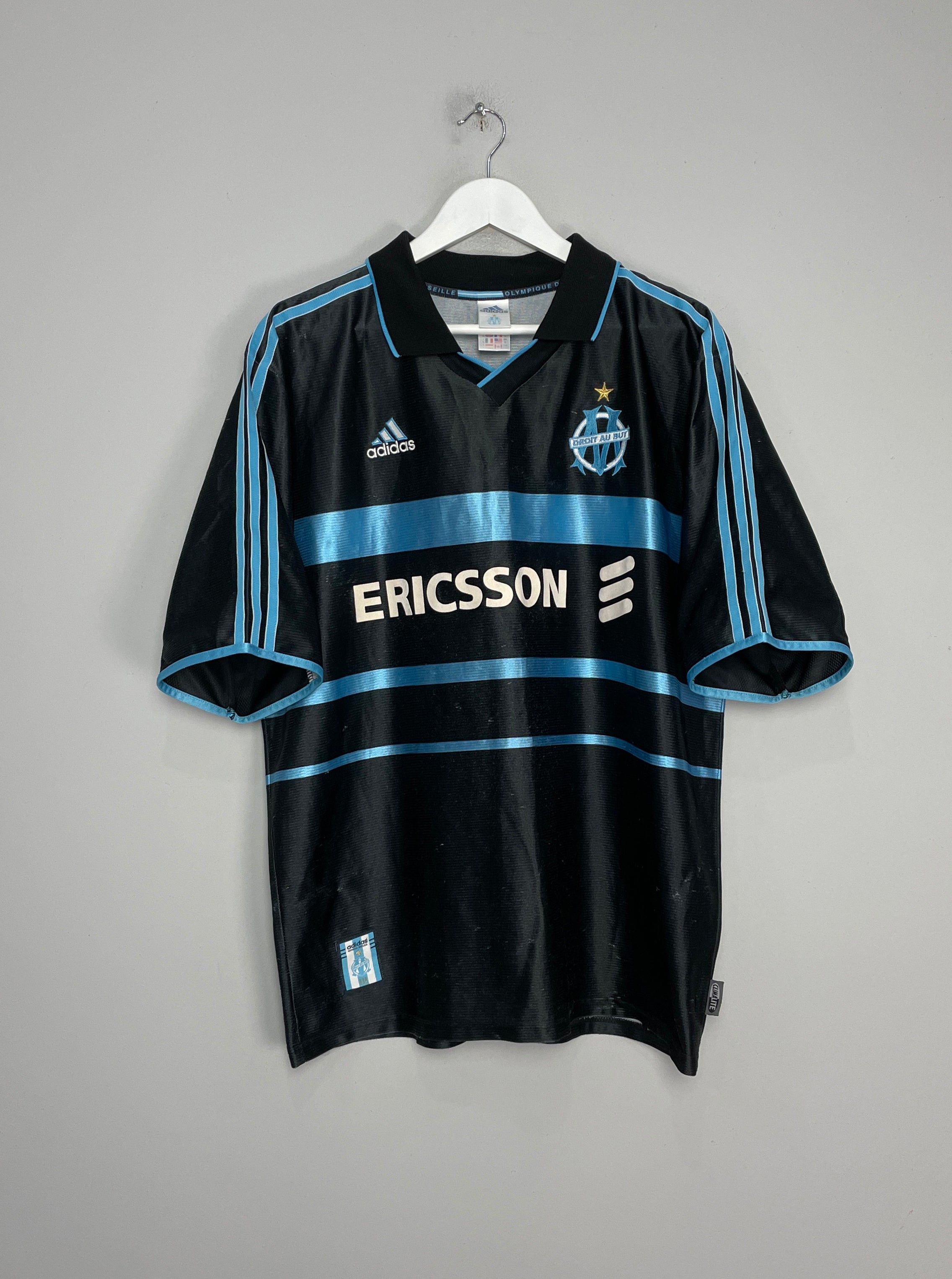 Shop 1999/00 MARSEILLE THIRD SHIRT (XL) ADIDAS, classic football shirts, vintage football shirts & retro soccer jerseys at Cult Kits