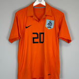 2006/08 NETHERLANDS SNEIJDER #20 HOME SHIRT (M) NIKE