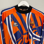 Shop 1997/98 BARCELONA #25 *PLAYER ISSUE* GK SHIRT (XL) KAPPA, classic football shirts, vintage football shirts & retro soccer jerseys at Cult Kits