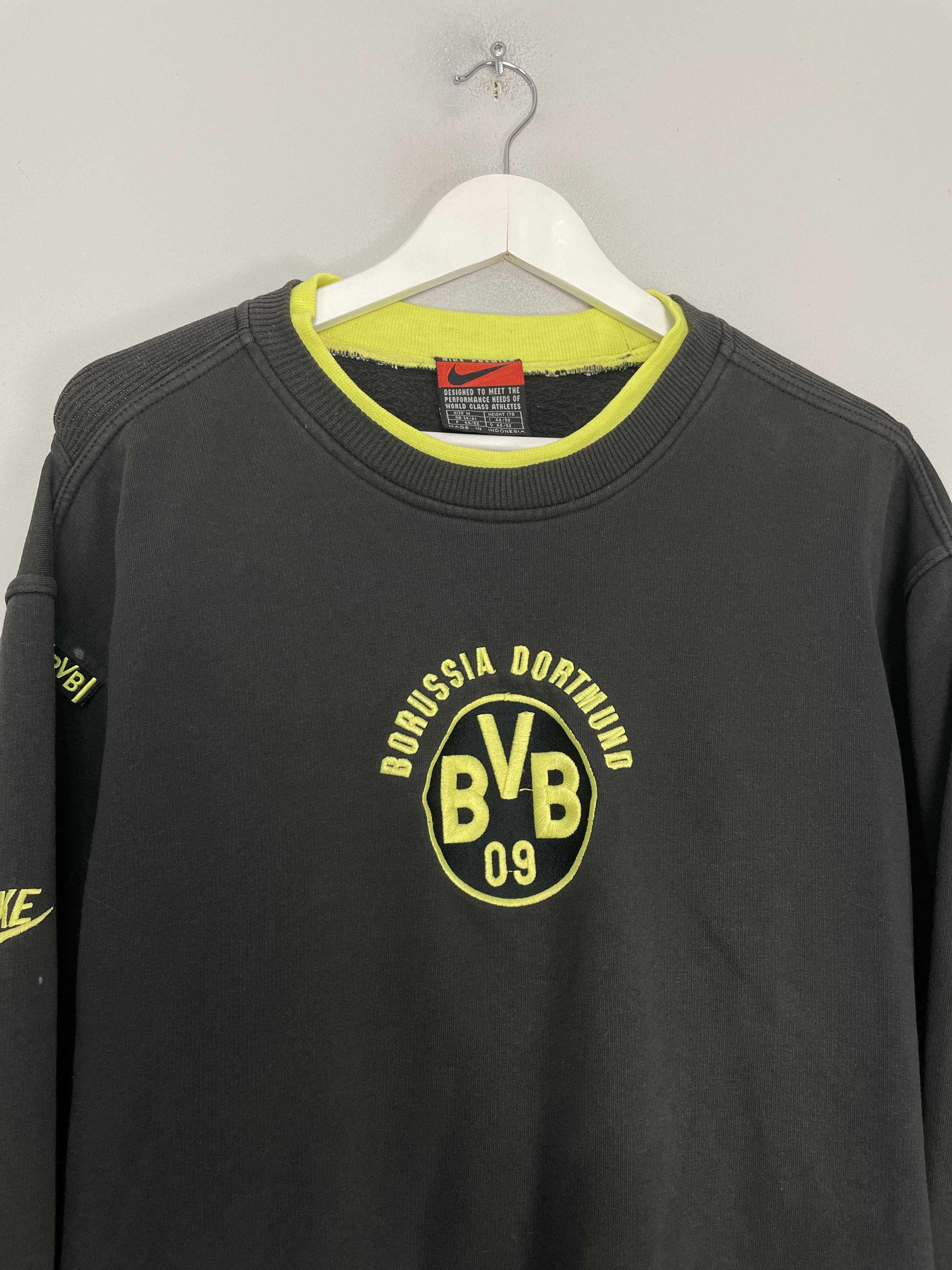 Shop 1996/97 DORTMUND JUMPER (M) NIKE, classic football shirts, vintage football shirts & retro soccer jerseys at Cult Kits