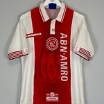 Shop 1997/98 AJAX LAUDRUP #11 HOME SHIRT (M) UMBRO, classic football shirts, vintage football shirts & retro soccer jerseys at Cult Kits
