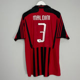 2007/08 AC MILAN MALDINI #3 HOME SHIRT (L) ADIDAS