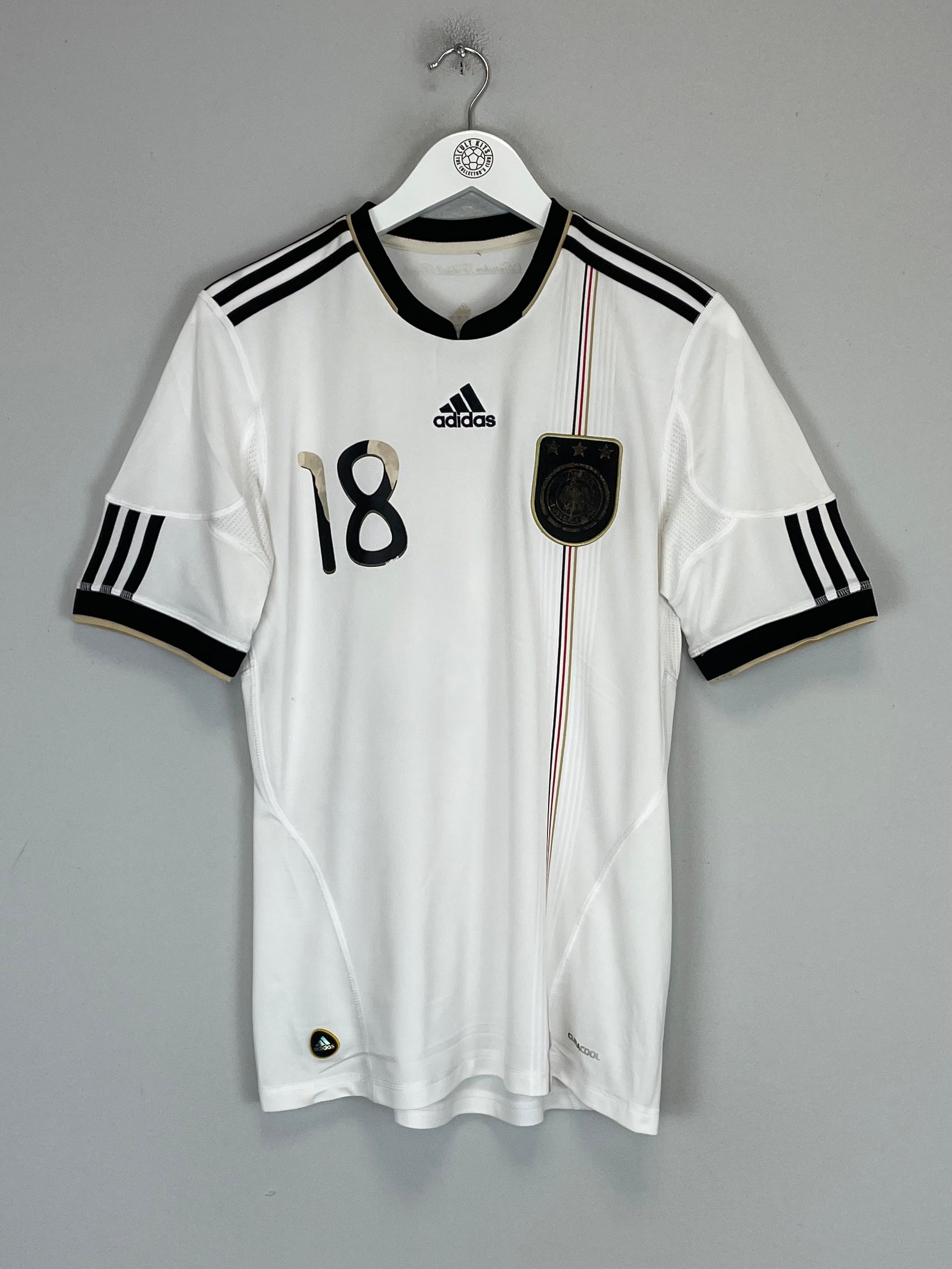 Shop 2010/11 GERMANY KLINSMANN #18 HOME SHIRT (S) ADIDAS, classic football shirts, vintage football shirts & retro soccer jerseys at Cult Kits