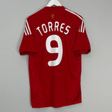 Shop 2008/10 LIVERPOOL TORRES #9 HOME SHIRT (M) ADIDAS, classic football shirts, vintage football shirts & retro soccer jerseys at Cult Kits