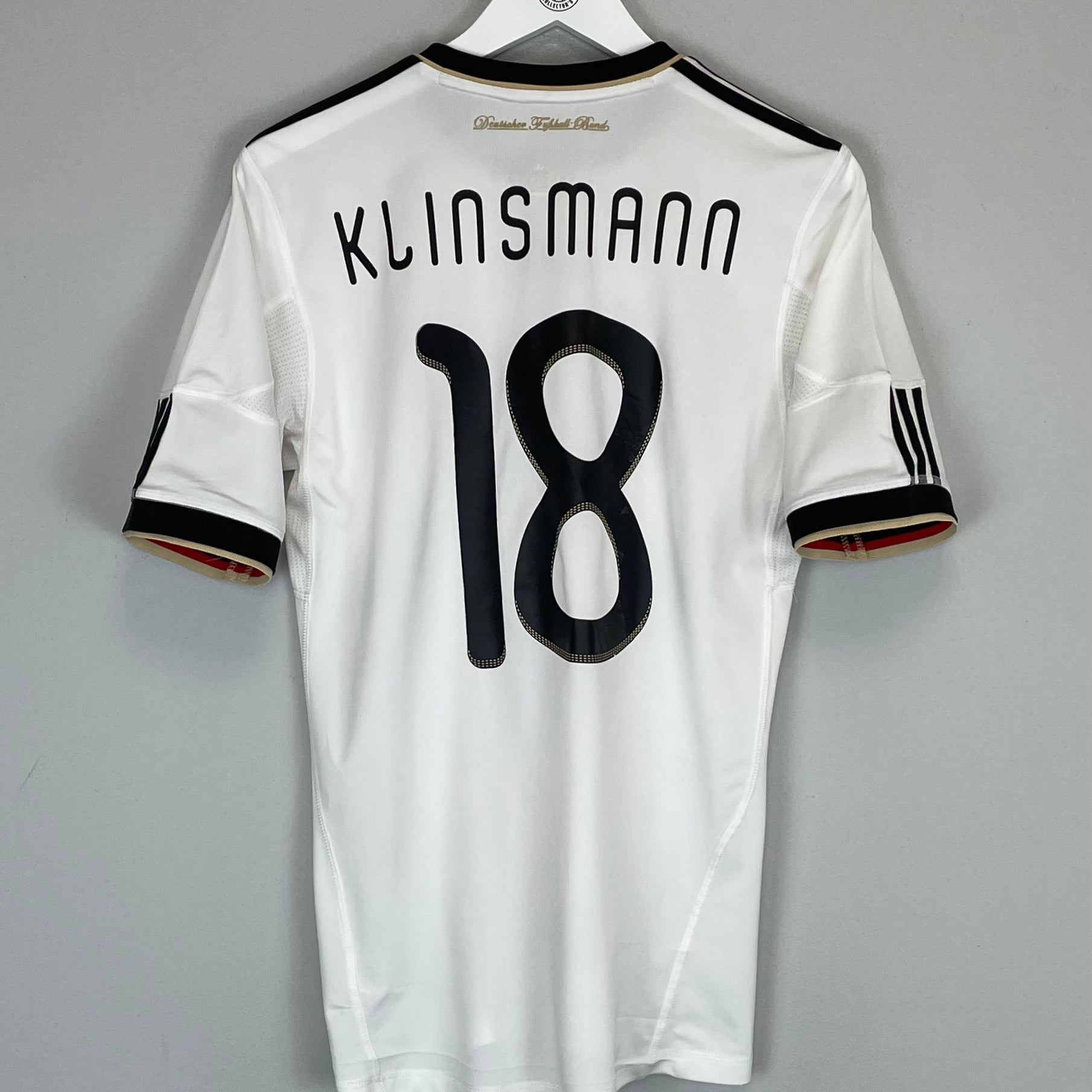 Shop 2010/11 GERMANY KLINSMANN #18 HOME SHIRT (S) ADIDAS, classic football shirts, vintage football shirts & retro soccer jerseys at Cult Kits