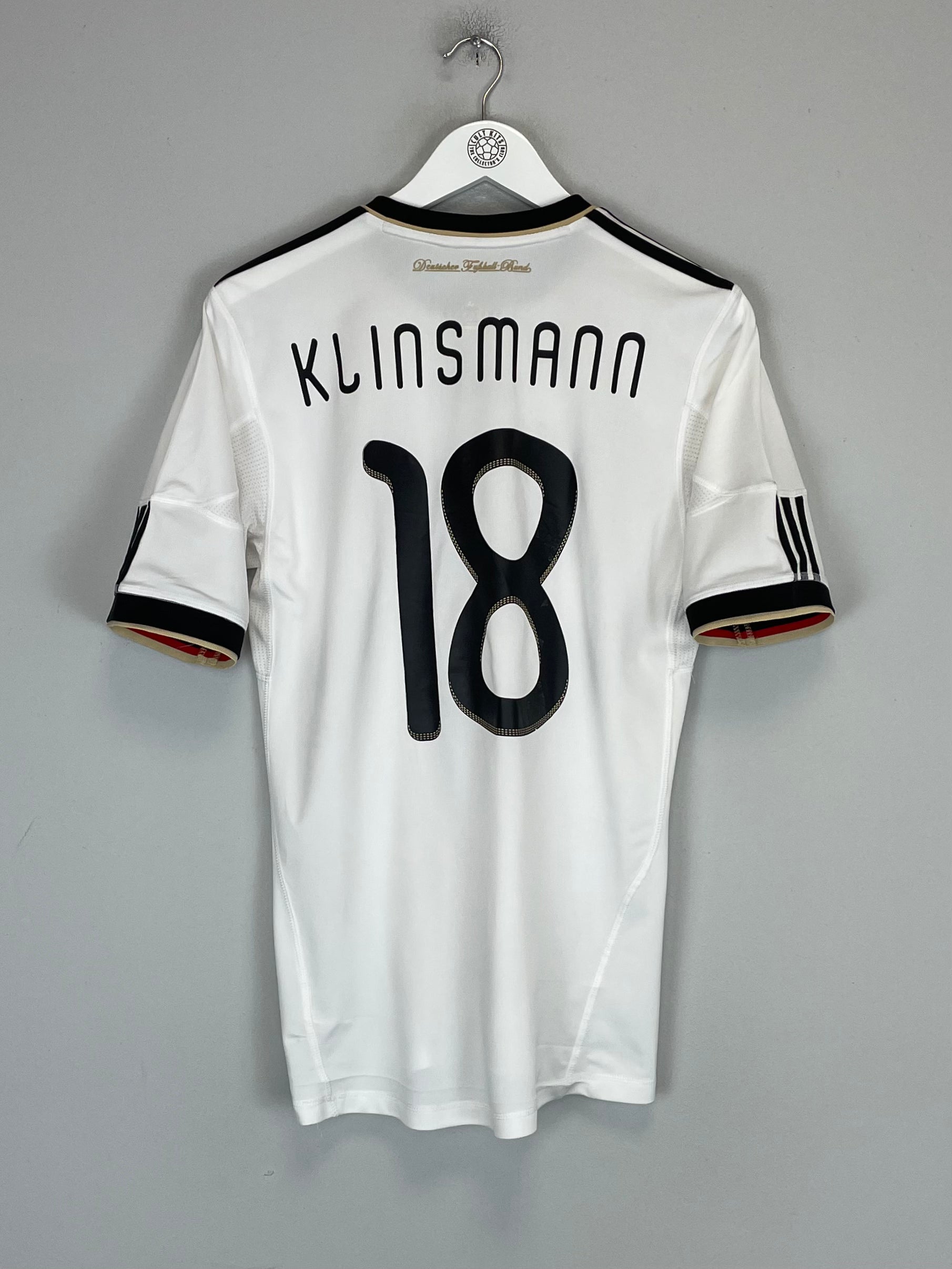 Shop 2010/11 GERMANY KLINSMANN #18 HOME SHIRT (S) ADIDAS, classic football shirts, vintage football shirts & retro soccer jerseys at Cult Kits