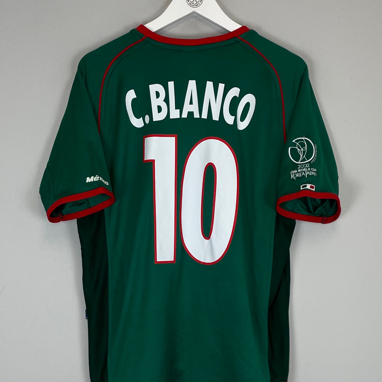 Shop 2002/03 MEXICO C.BLANCO #10 HOME SHIRT (L) ATLETICA, classic football shirts, vintage football shirts & retro soccer jerseys at Cult Kits
