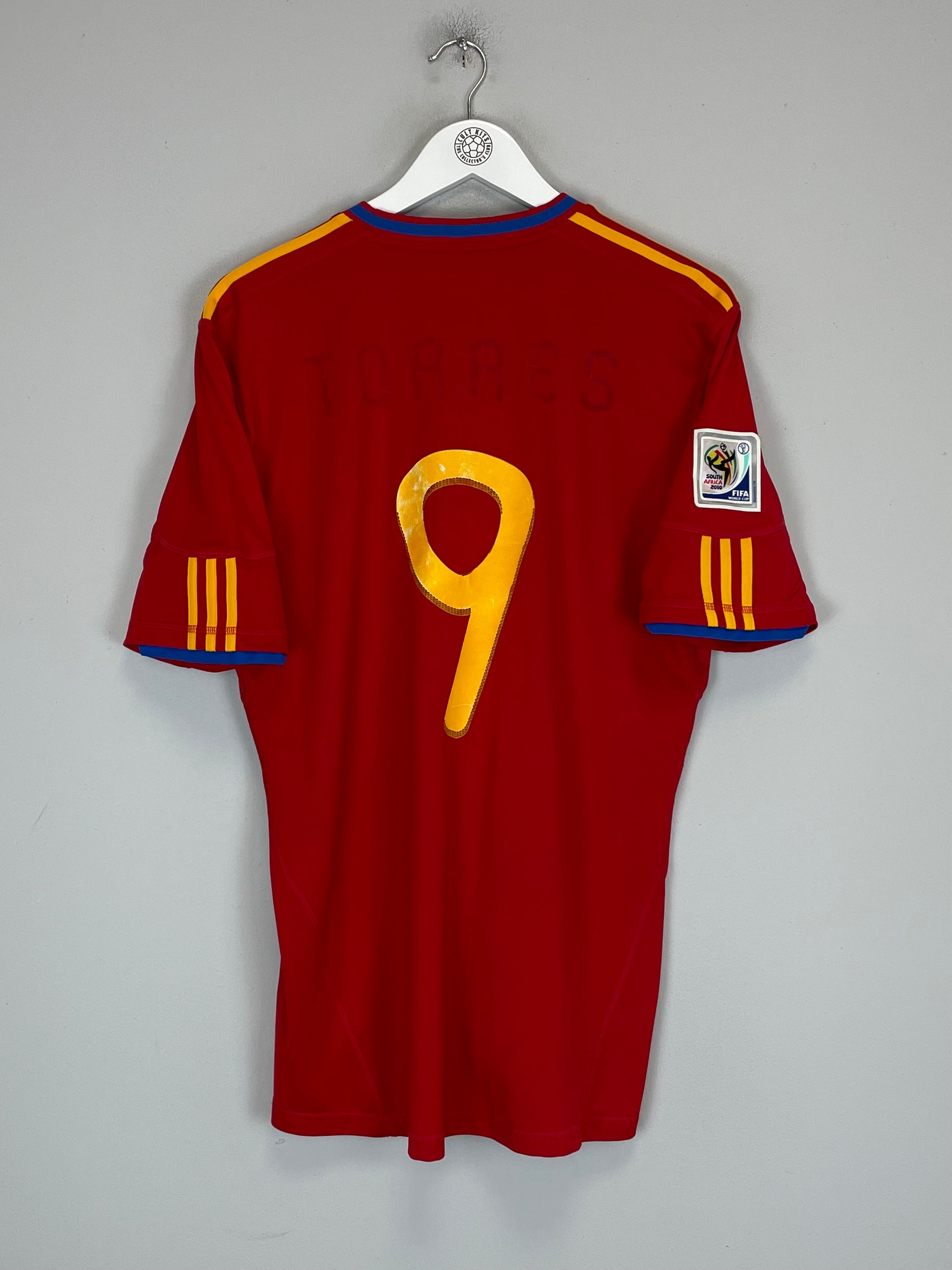 Shop 2010/11 SPAIN TORRES #9 HOME SHIRT (L) ADIDAS, classic football shirts, vintage football shirts & retro soccer jerseys at Cult Kits