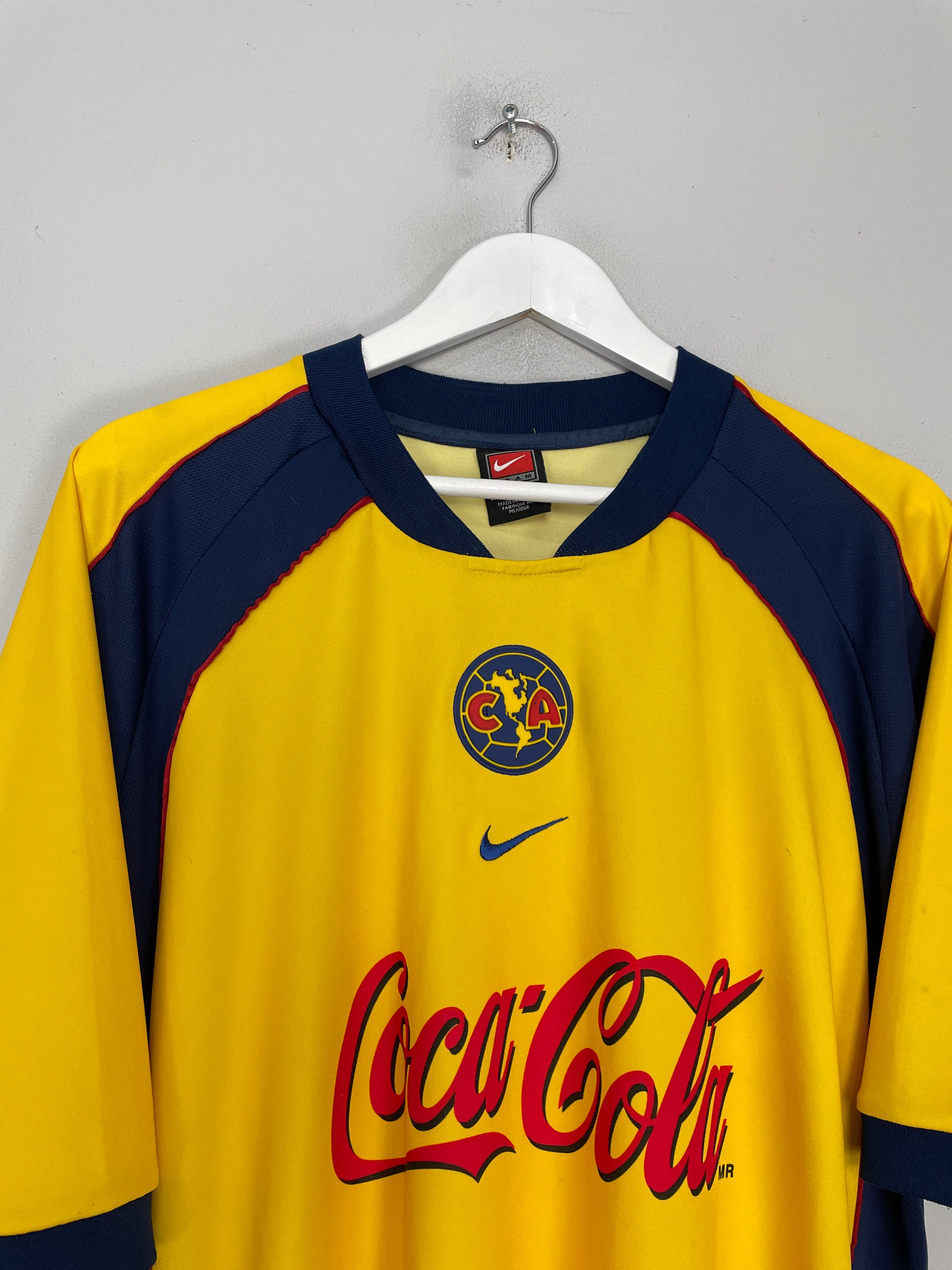 Shop 2001/02 CLUB AMERICA HOME SHIRT (XL) NIKE, classic football shirts, vintage football shirts & retro soccer jerseys at Cult Kits