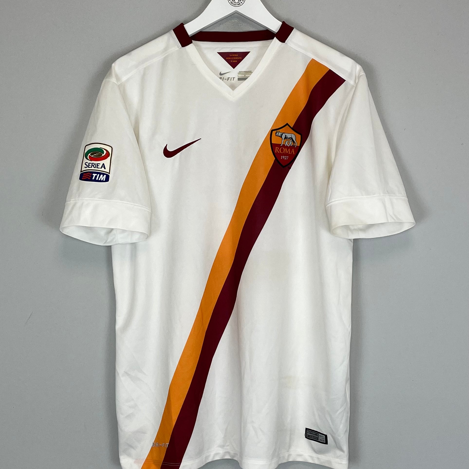 Shop 2014/15 ROMA TOTTI #10 AWAY SHIRT (L) NIKE, classic football shirts, vintage football shirts & retro soccer jerseys at Cult Kits
