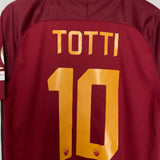 Shop 2016/17 ROMA TOTTI #10 TRIBUTE HOME SHIRT (M) NIKE, classic football shirts, vintage football shirts & retro soccer jerseys at Cult Kits