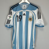 2006/07 ARGENTINA MESSI #19 HOME SHIRT (M) ADIDAS