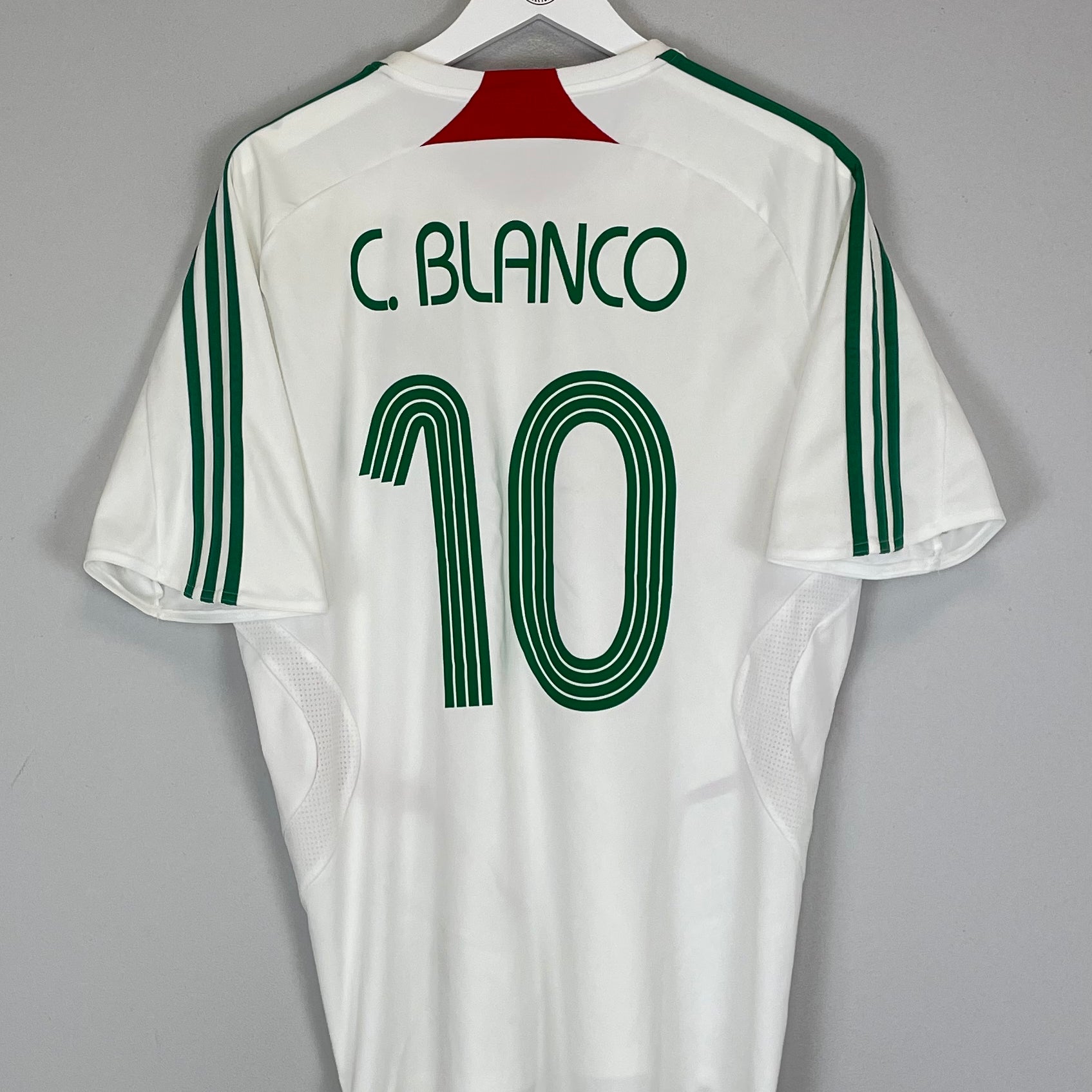 Shop 2007/08 MEXICO C.BLANCO #10 AWAY SHIRT (L) ADIDAS, classic football shirts, vintage football shirts & retro soccer jerseys at Cult Kits