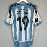 2006/07 ARGENTINA MESSI #19 HOME SHIRT (M) ADIDAS