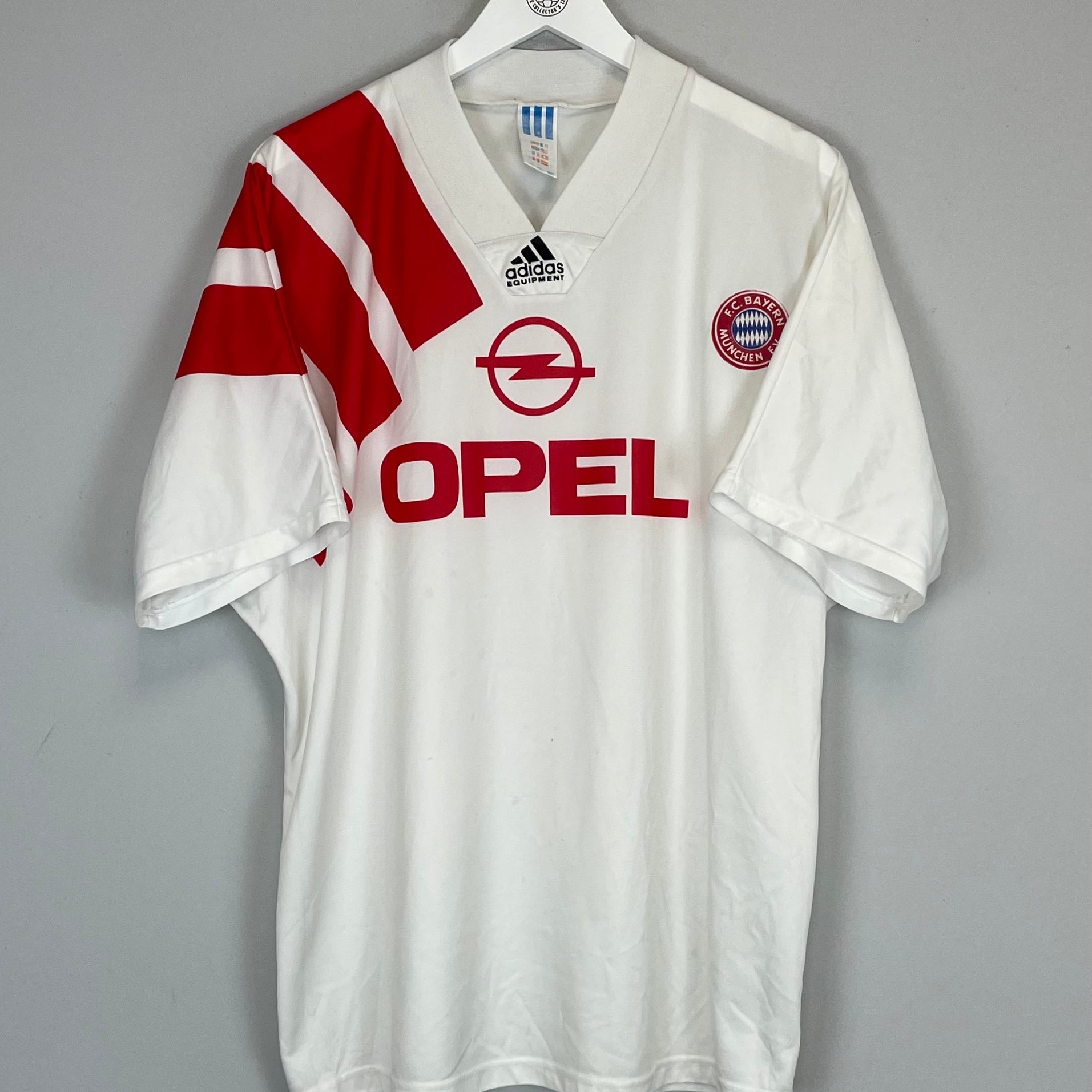 Shop 1991/93 BAYERN MUNICH AWAY SHIRT (XL) ADIDAS, classic football shirts, vintage football shirts & retro soccer jerseys at Cult Kits