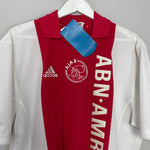 Shop 2001/02 AJAX ZLATAN #9 *BNWT* HOME SHIRT (L) ADIDAS, classic football shirts, vintage football shirts & retro soccer jerseys at Cult Kits