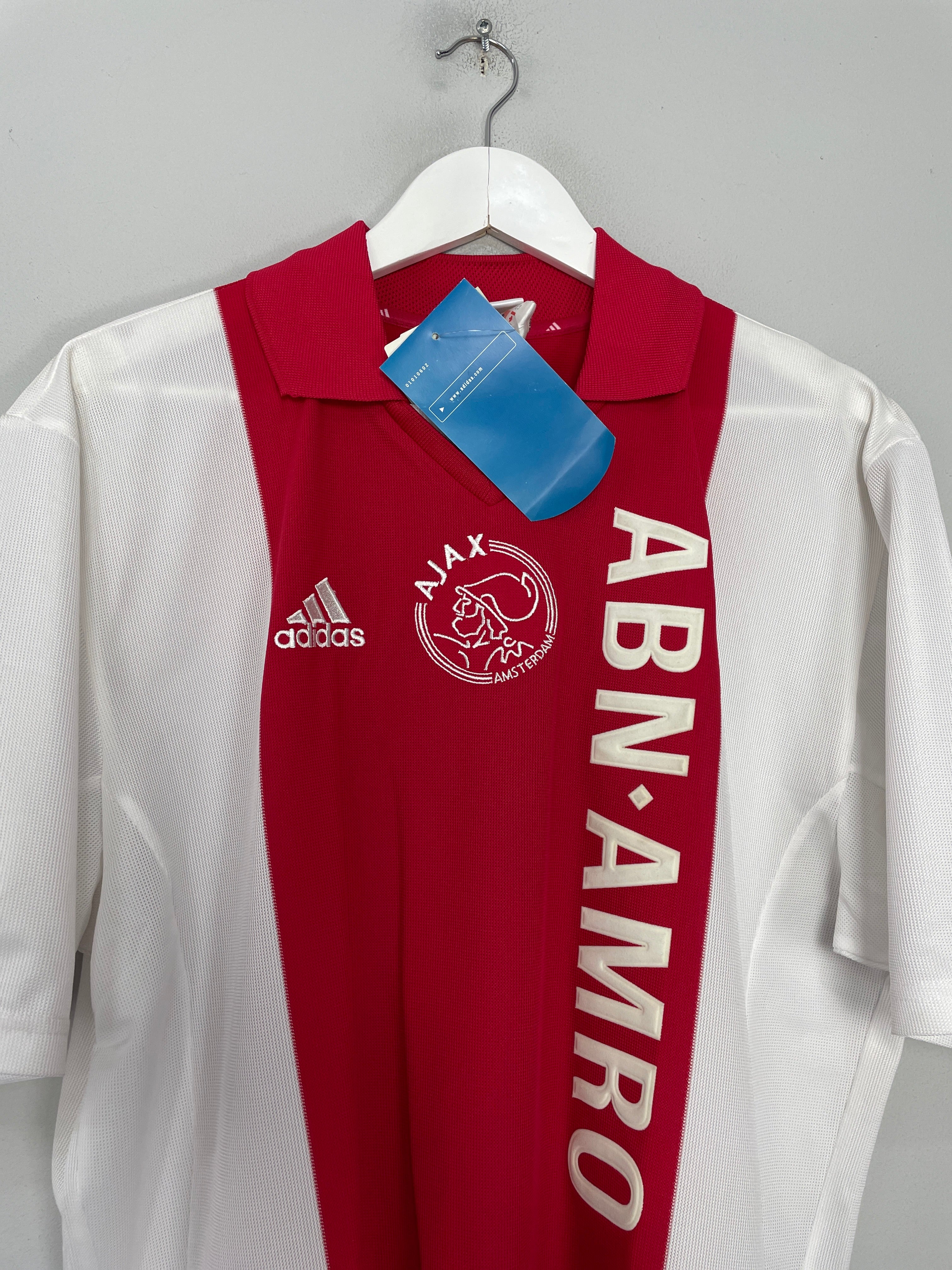 Shop 2001/02 AJAX ZLATAN #9 *BNWT* HOME SHIRT (L) ADIDAS, classic football shirts, vintage football shirts & retro soccer jerseys at Cult Kits